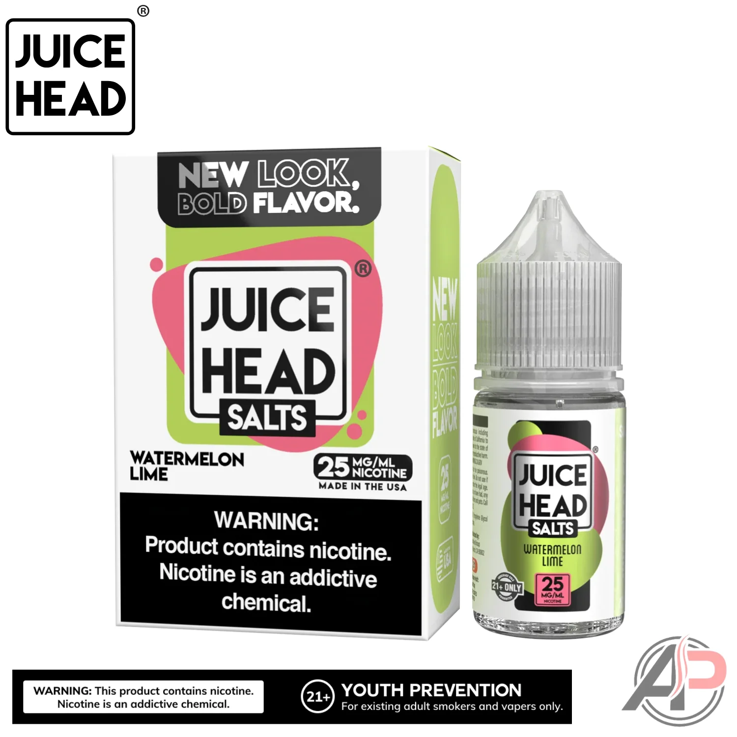 Juice Head Watermelon Lime E-Liquid 100mL - Image 2