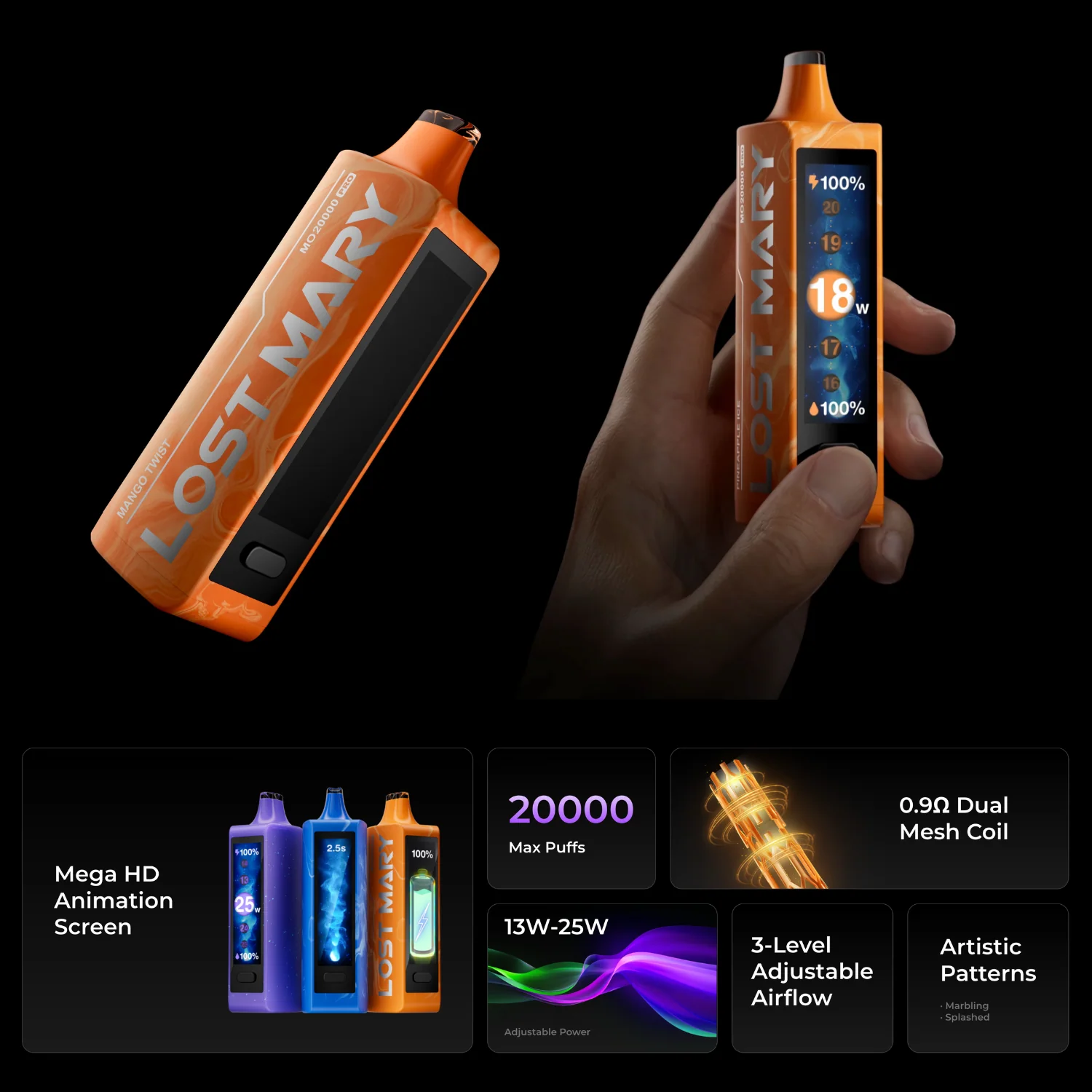 Lost Mary MO20000 Pro Disposable Vape Device - Image 4
