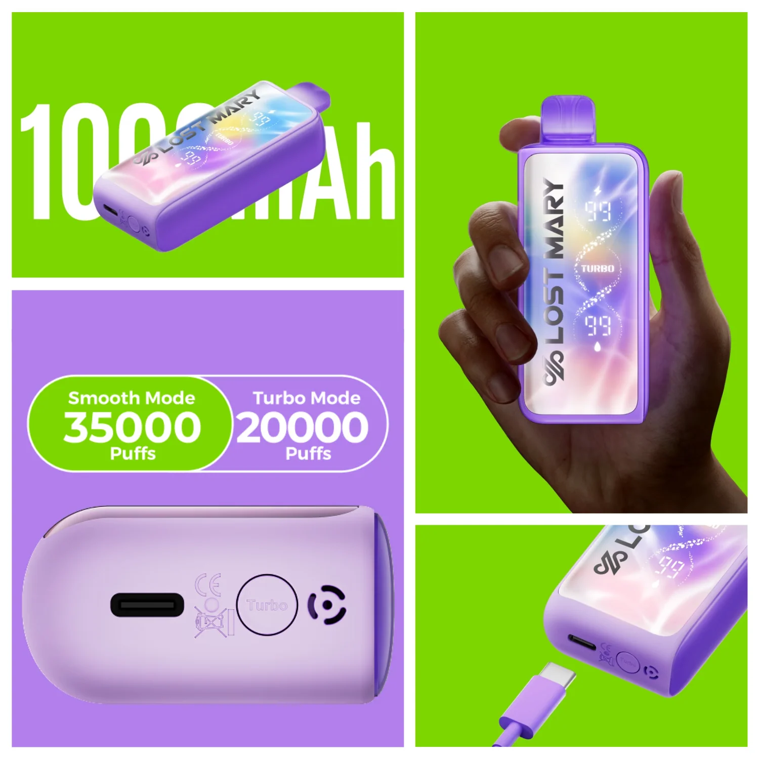 Lost Mary MT35000 Turbo Disposable Vape Device - Image 3