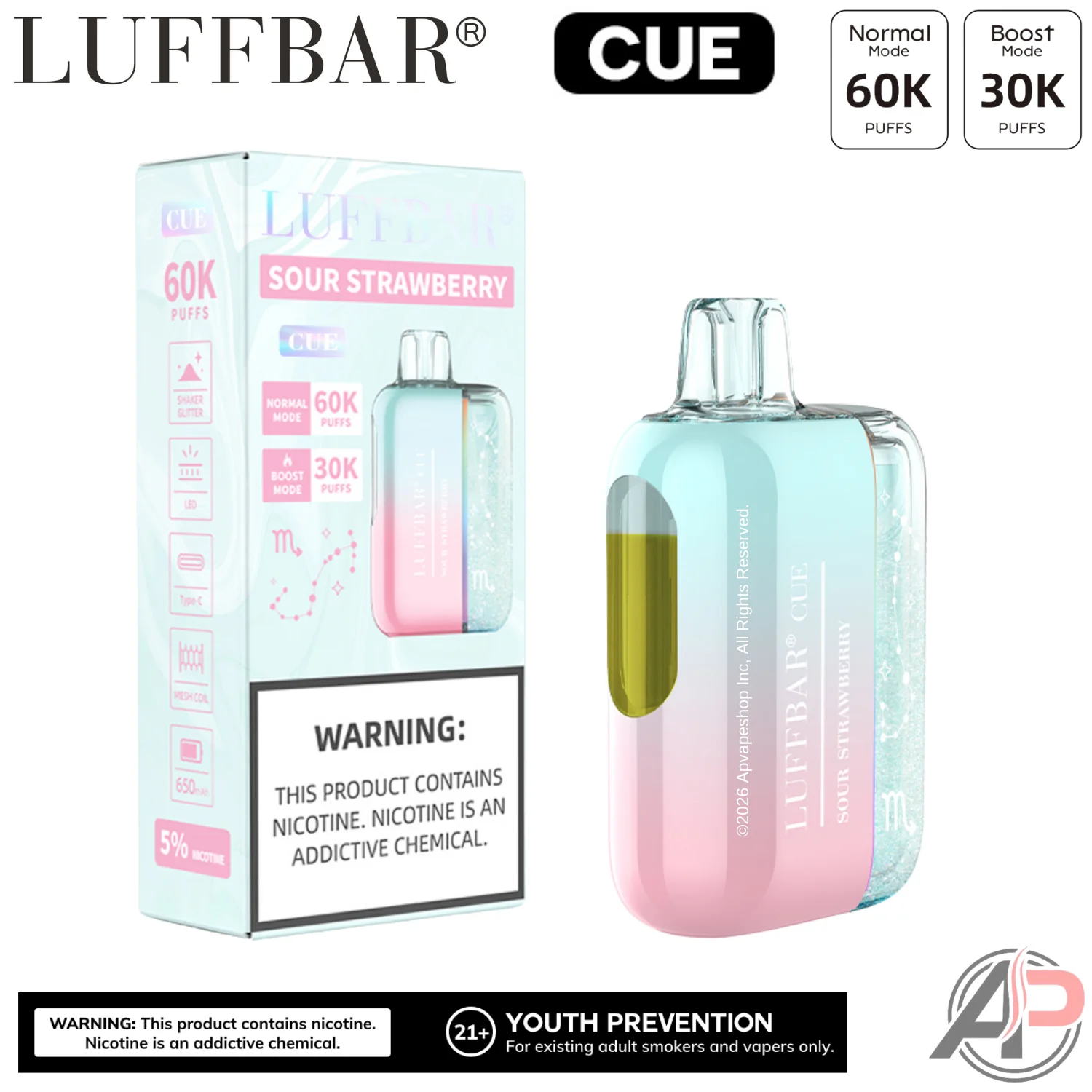 LuffBar Cue 60,000 Puffs Disposable Vape Device - Image 9