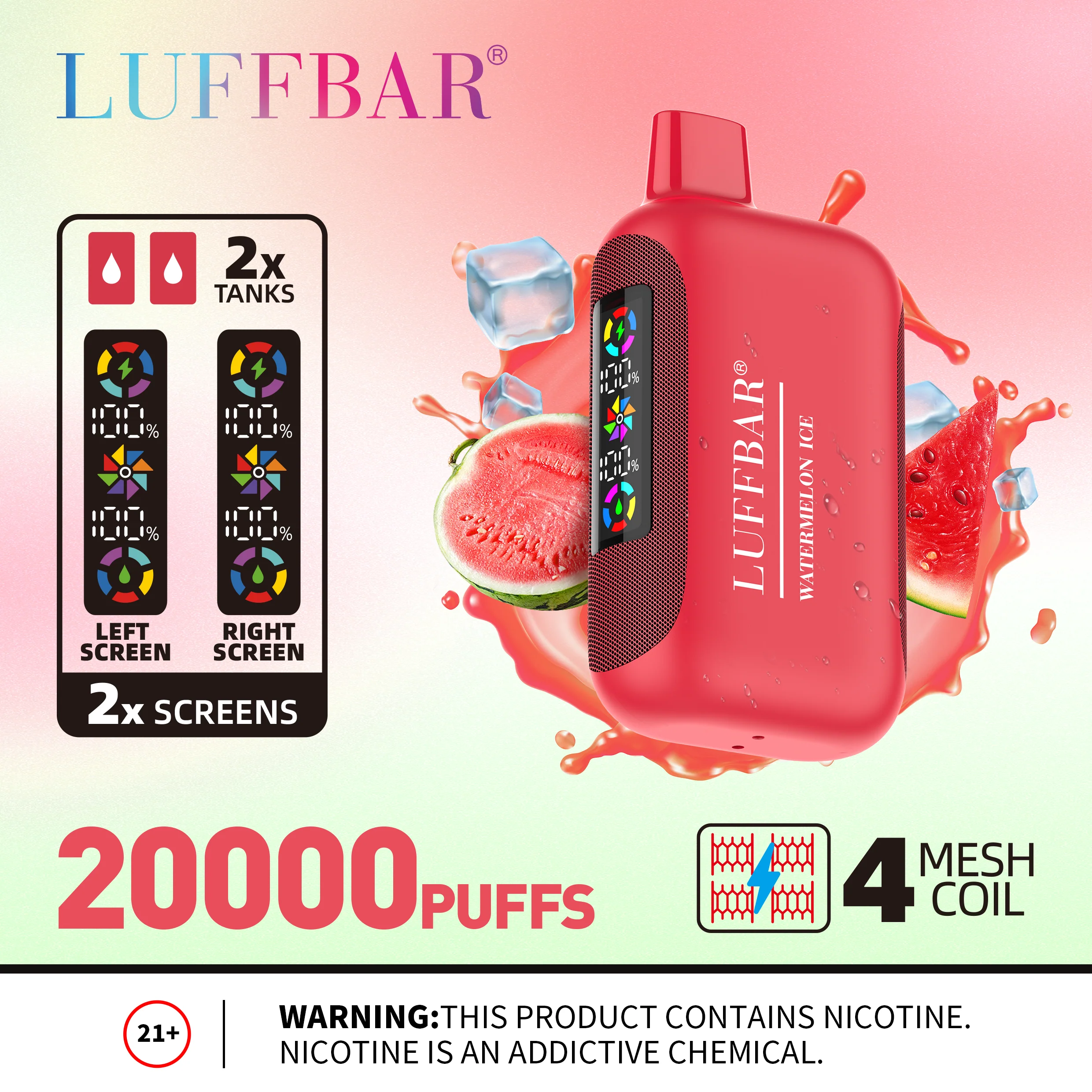 LuffBar Dually 20000 Puffs Disposable Vape Device - Image 3