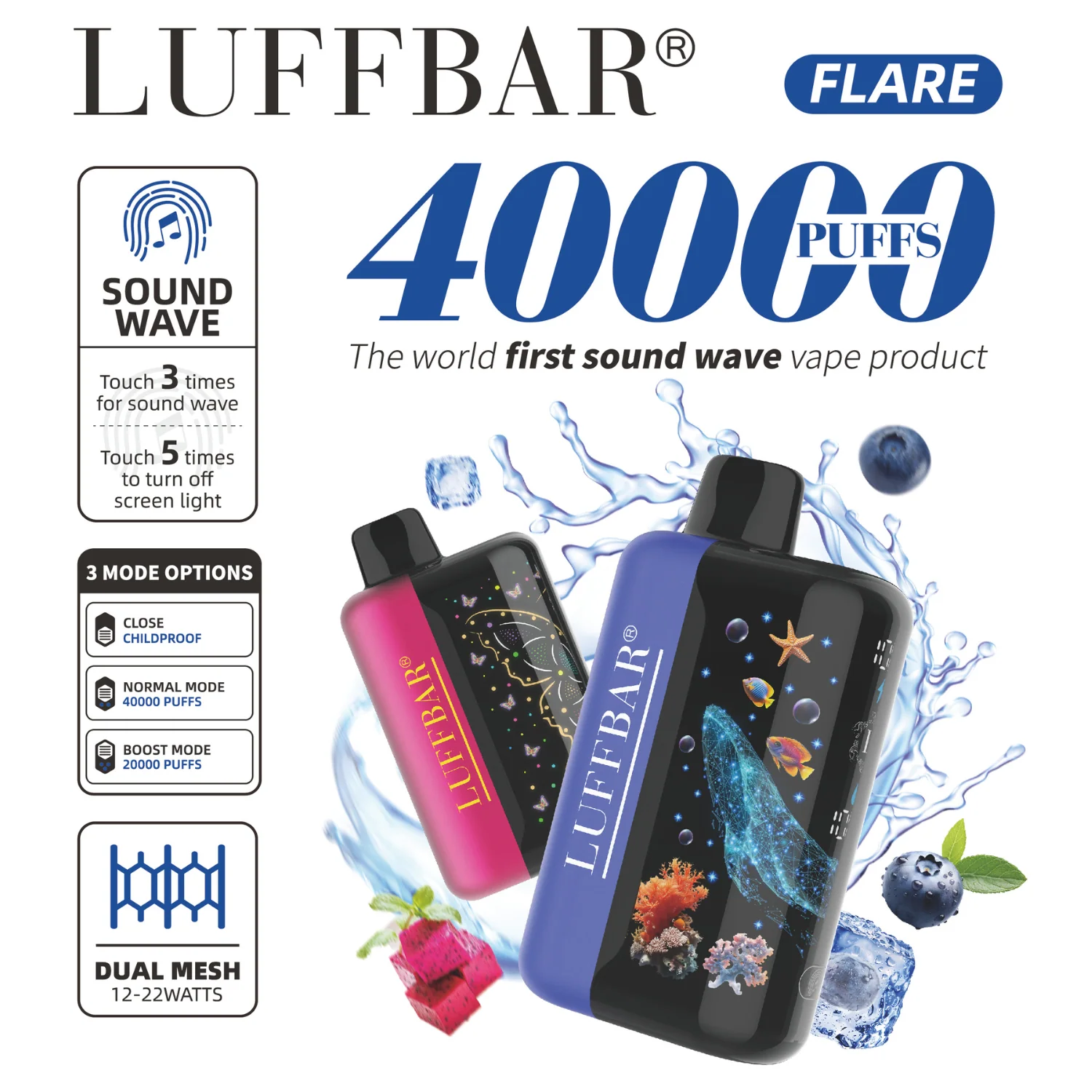 Luffbar Flare 40000 Puffs Disposable Vape Device - Image 2