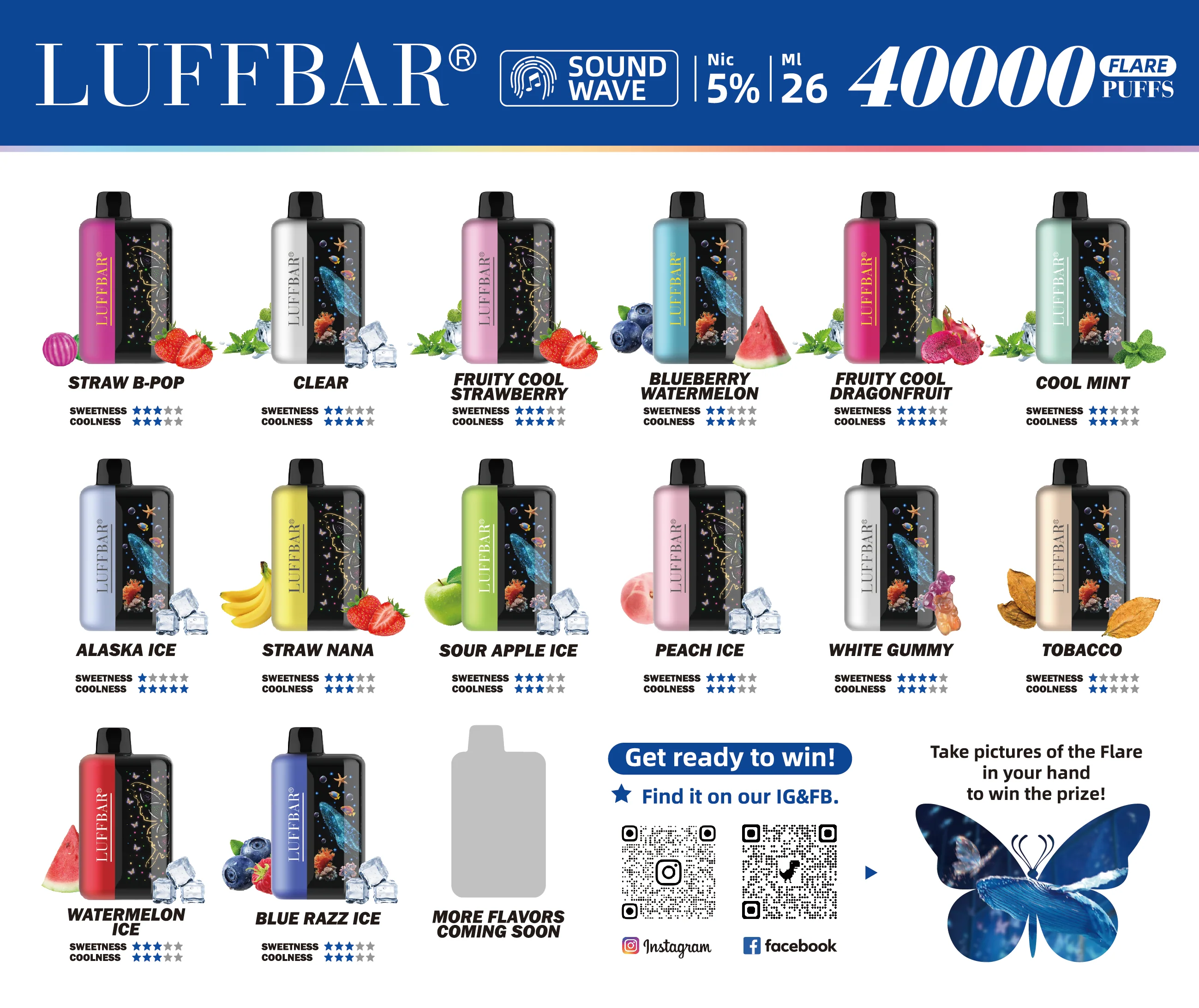 Luffbar Flare 40000 Puffs Disposable Vape Device - Image 3