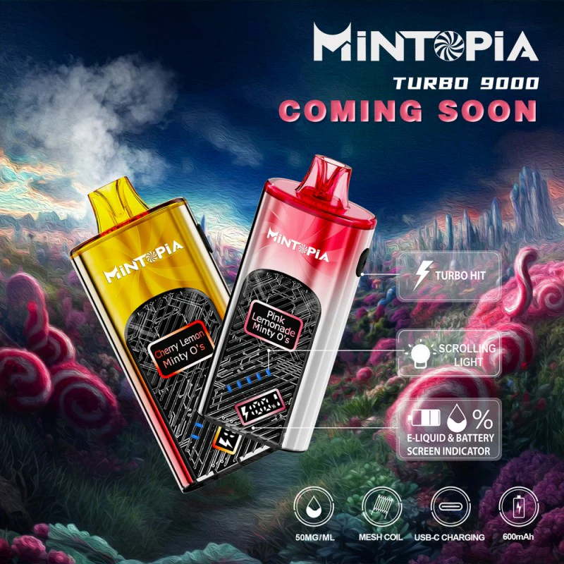 Mintopia Turbo 9000 Puff Disposable Vape Device - Image 2
