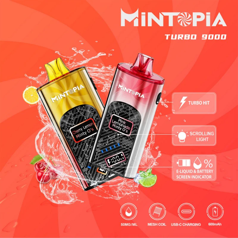 Mintopia Turbo 9000 Puff Disposable Vape Device - Image 3