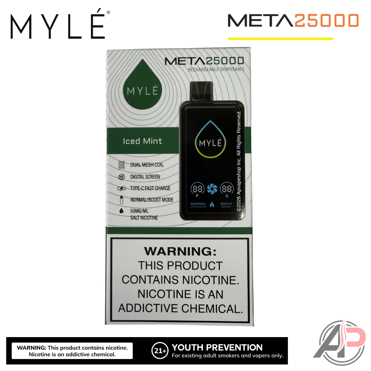 Myle Meta 25,000 Puffs Disposable Vape Device - Image 11