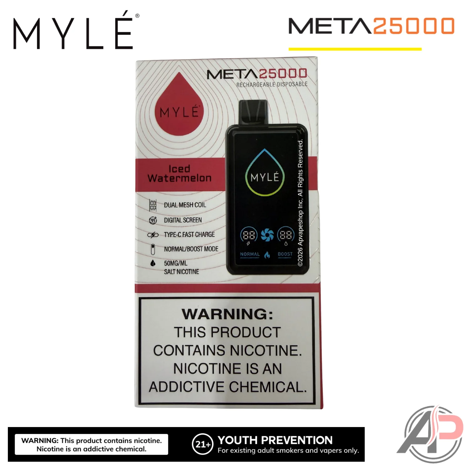 Myle Meta 25,000 Puffs Disposable Vape Device - Image 12