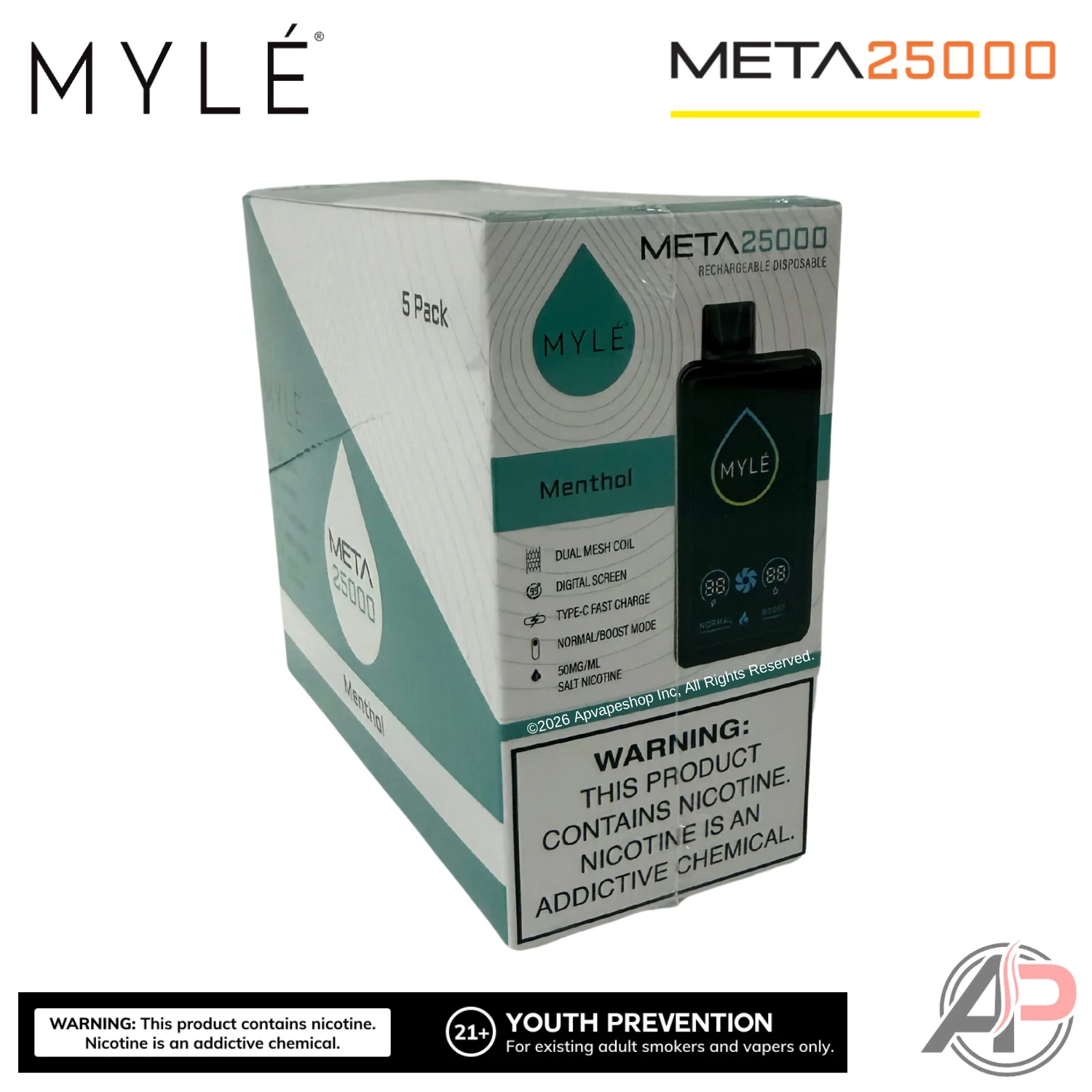 Myle Meta 25,000 Puffs Disposable Vape Device - Image 15