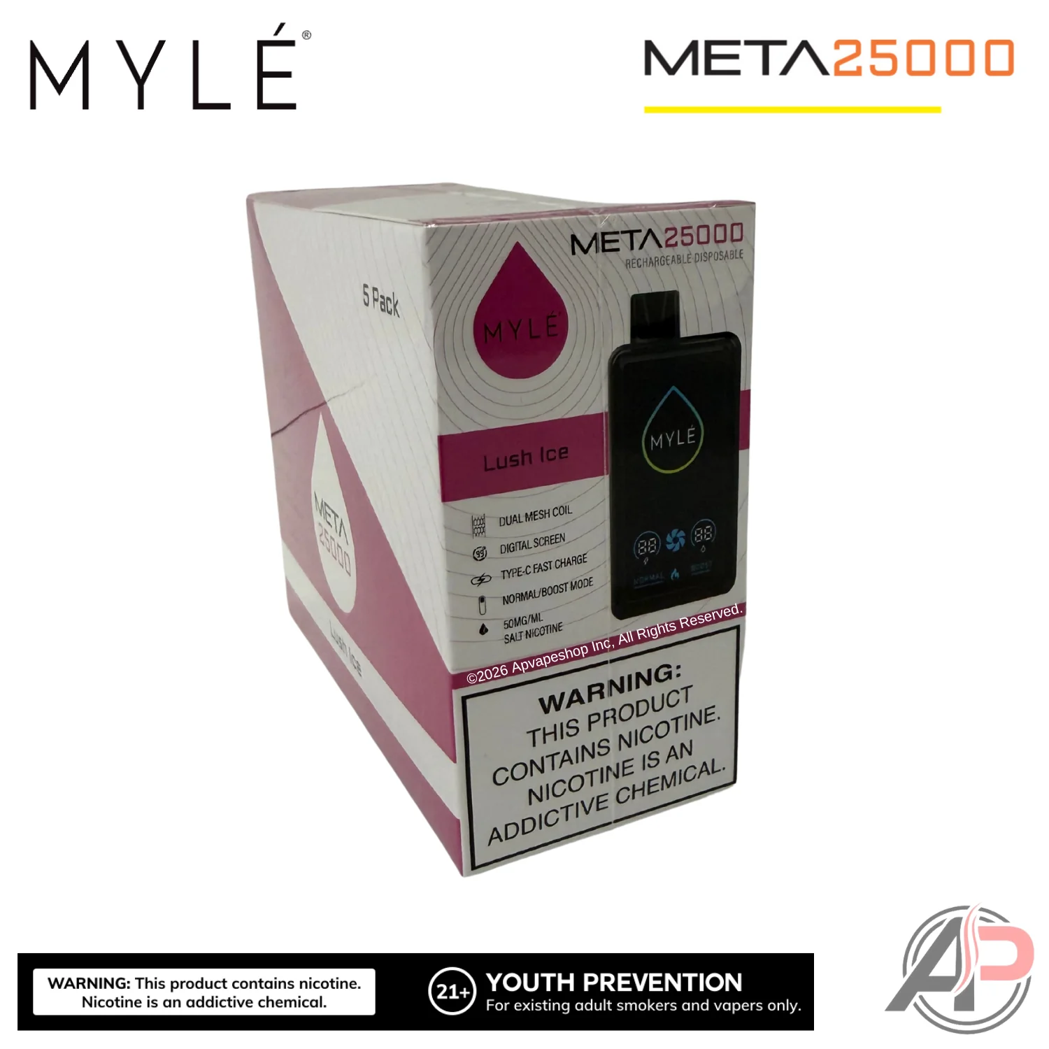 Myle Meta 25,000 Puffs Disposable Vape Device - Image 18