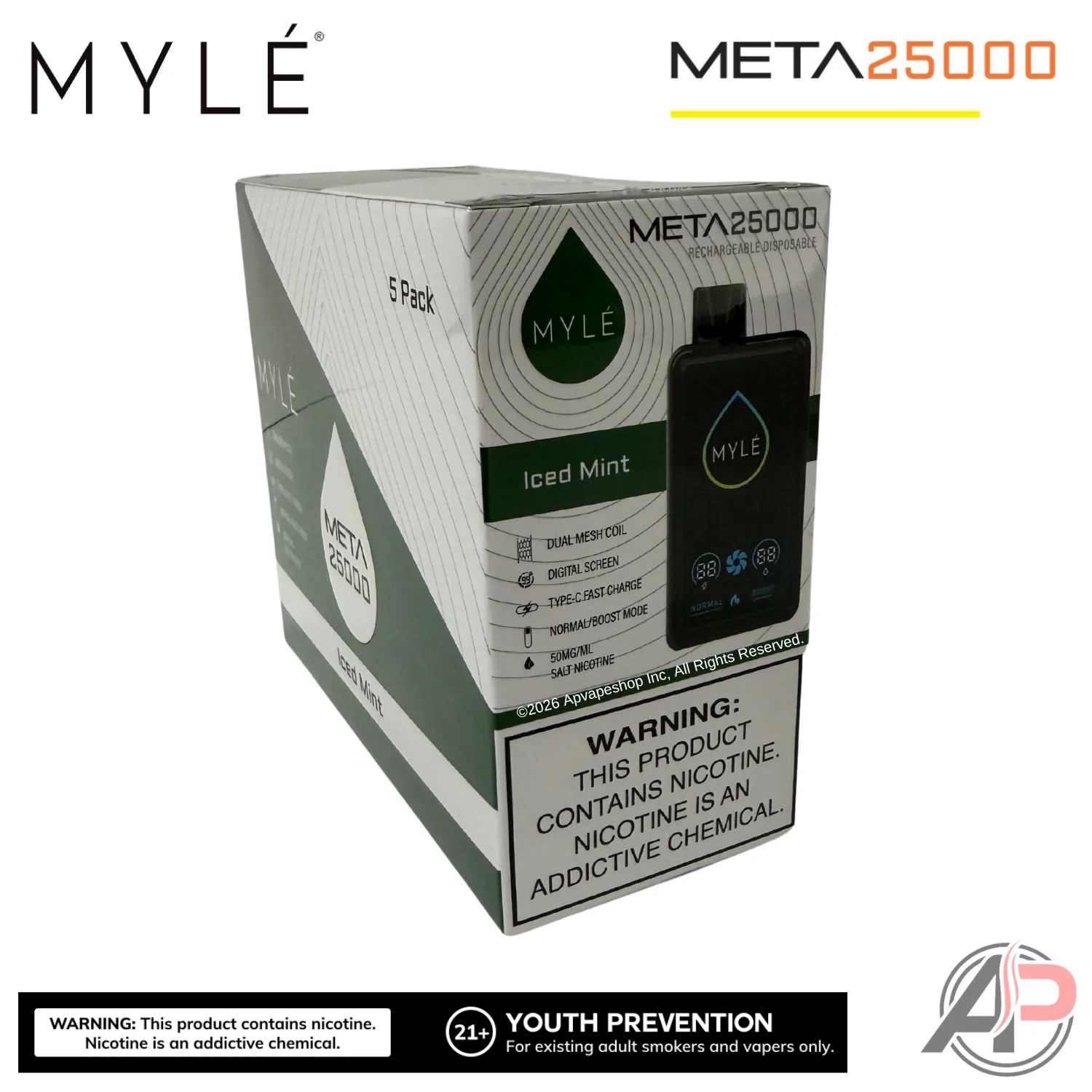 Myle Meta 25,000 Puffs Disposable Vape Device - Image 19