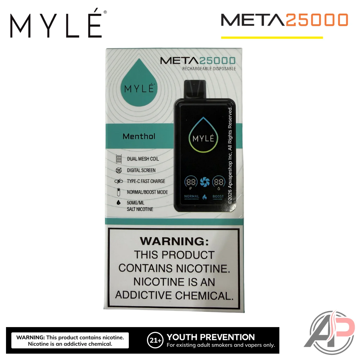 Myle Meta 25,000 Puffs Disposable Vape Device - Image 4