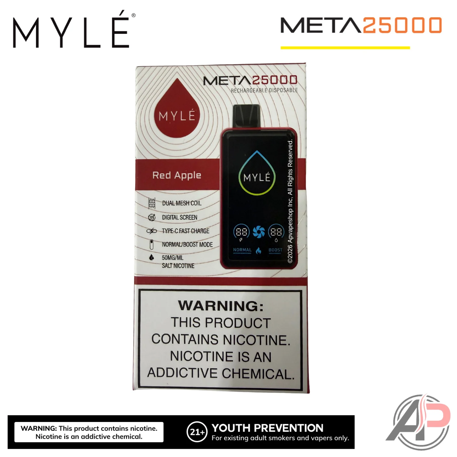 Myle Meta 25,000 Puffs Disposable Vape Device - Image 7