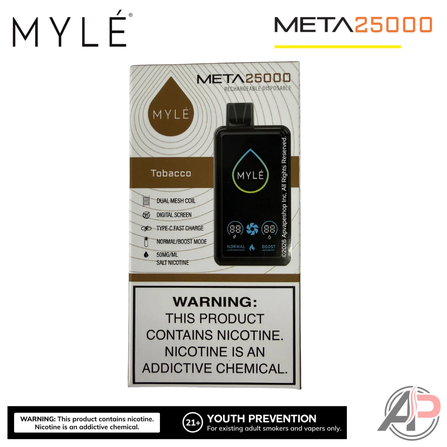 Myle Meta 25,000 Puffs Disposable Vape Device - Image 8