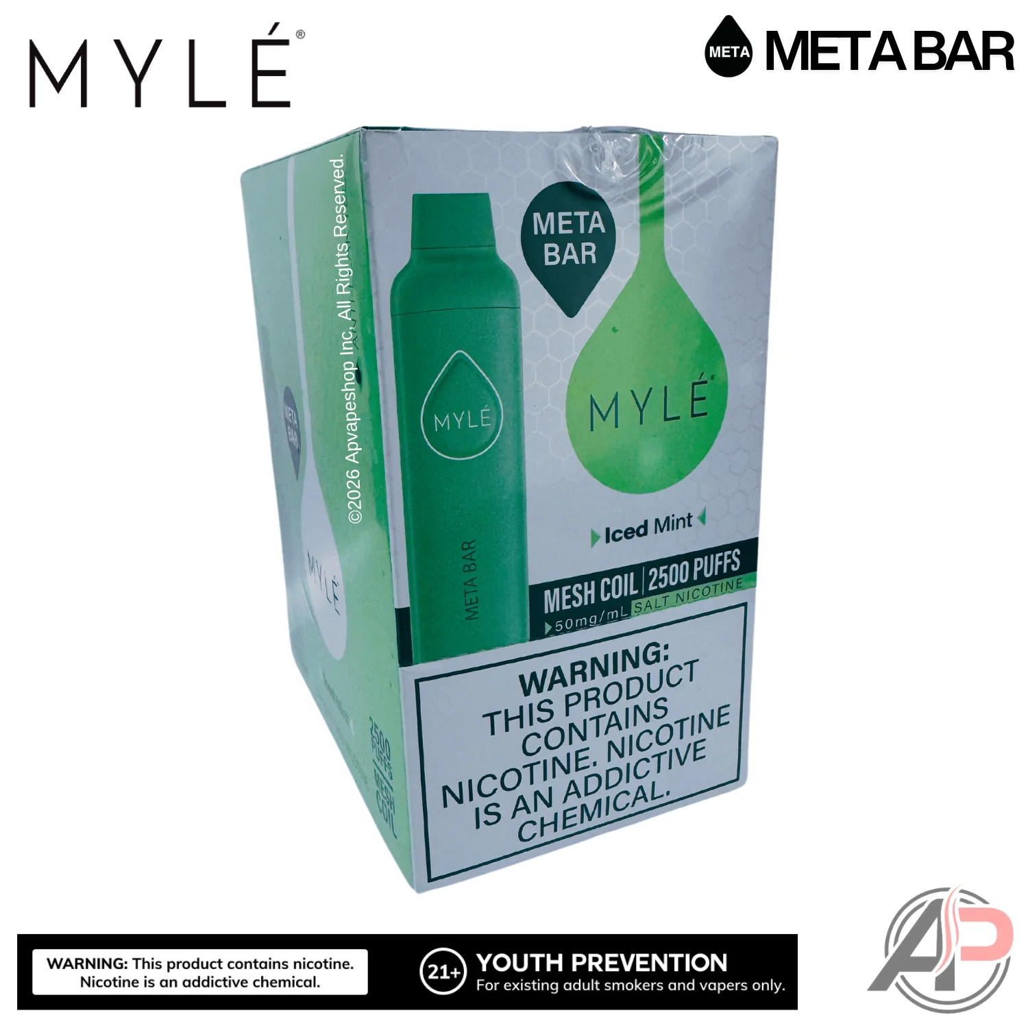 Myle Meta Bar Vape 2500 Puffs Vape Disposable Device - Image 10