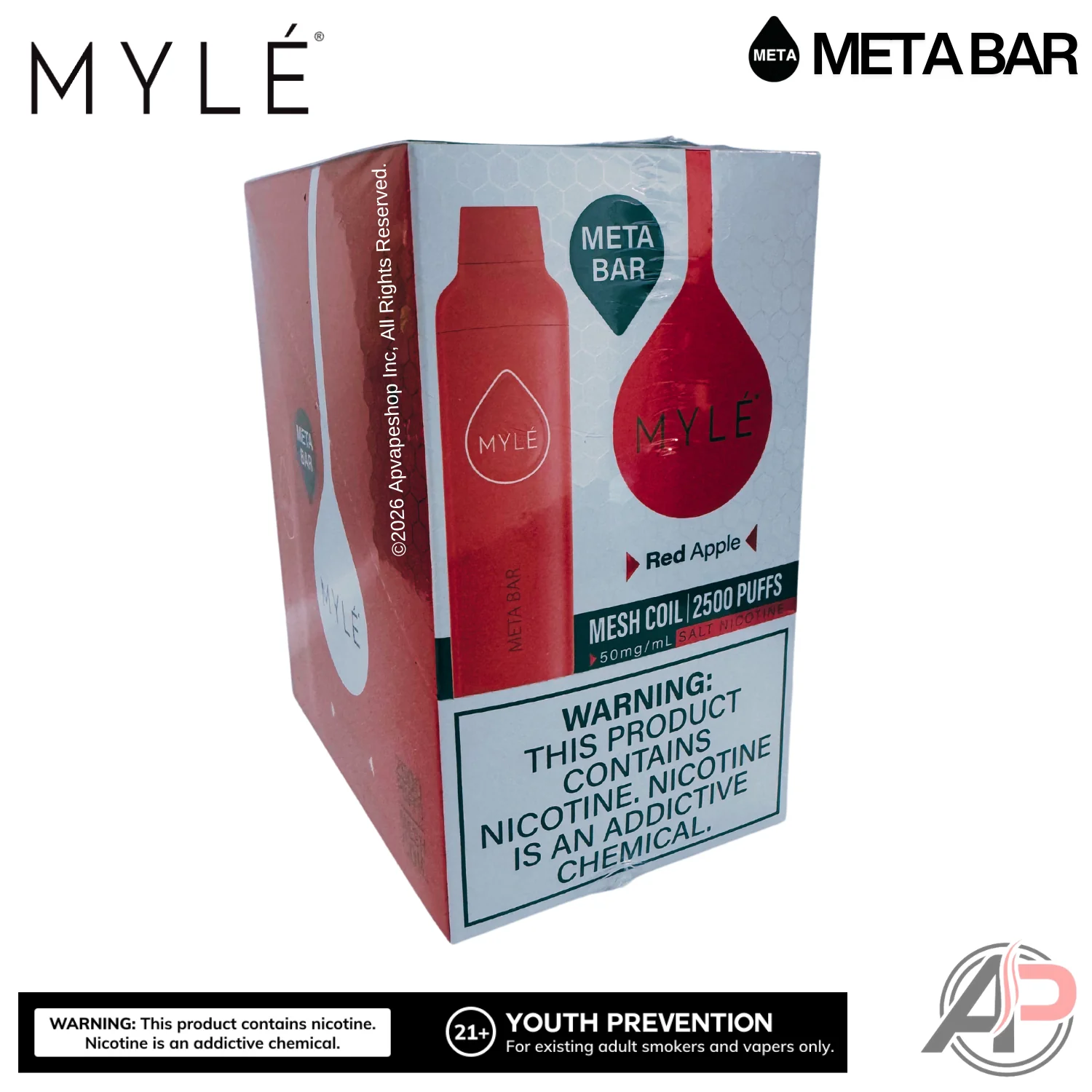 Myle Meta Bar Vape 2500 Puffs Vape Disposable Device - Image 11