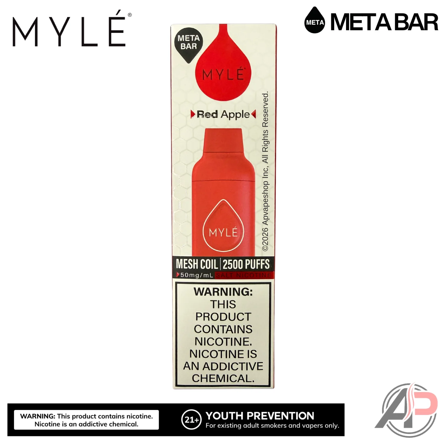 Myle Meta Bar Vape 2500 Puffs Vape Disposable Device - Image 12