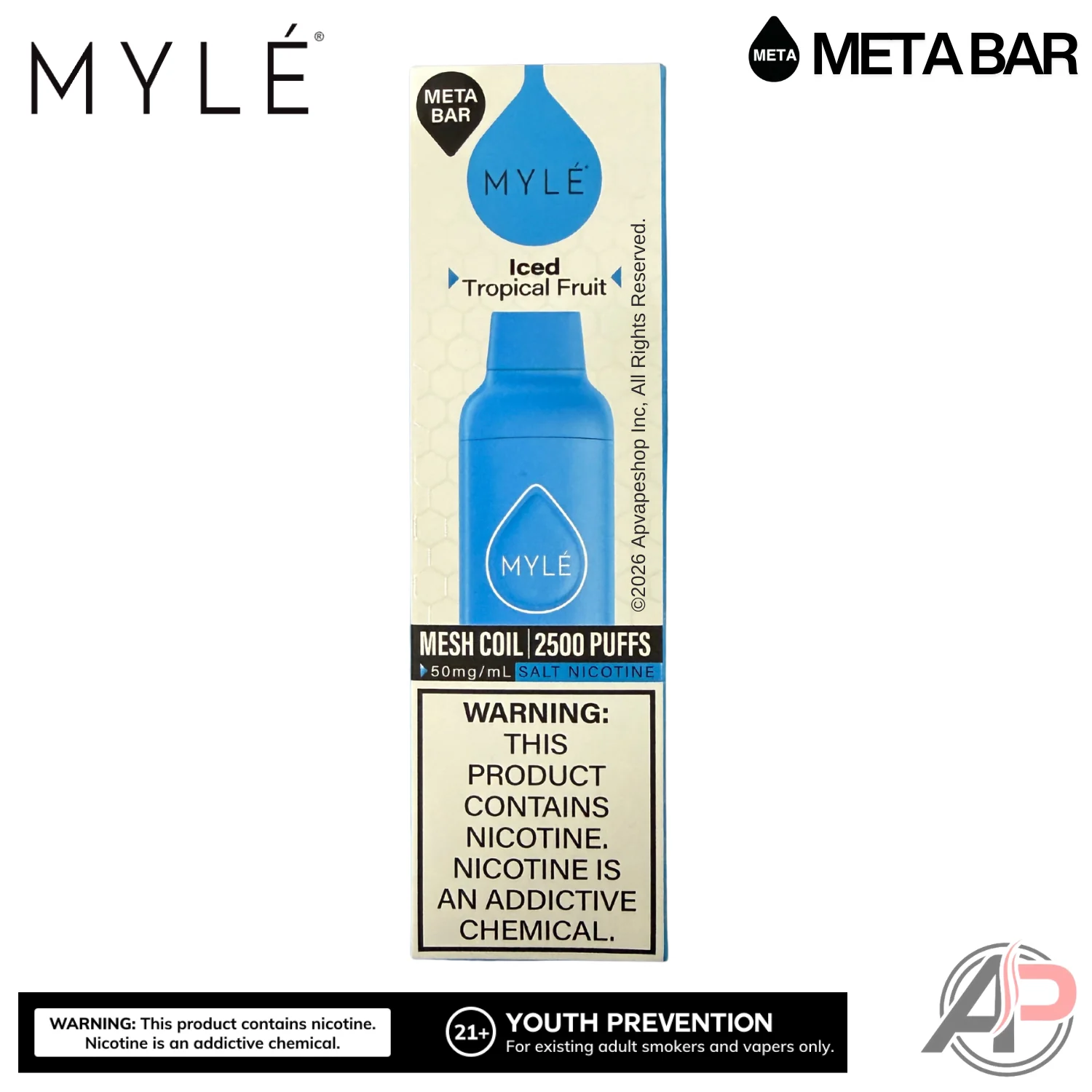 Myle Meta Bar Vape 2500 Puffs Vape Disposable Device - Image 13