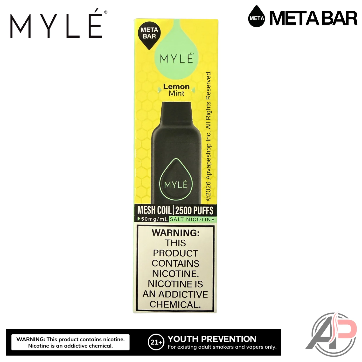 Myle Meta Bar Vape 2500 Puffs Vape Disposable Device - Image 14