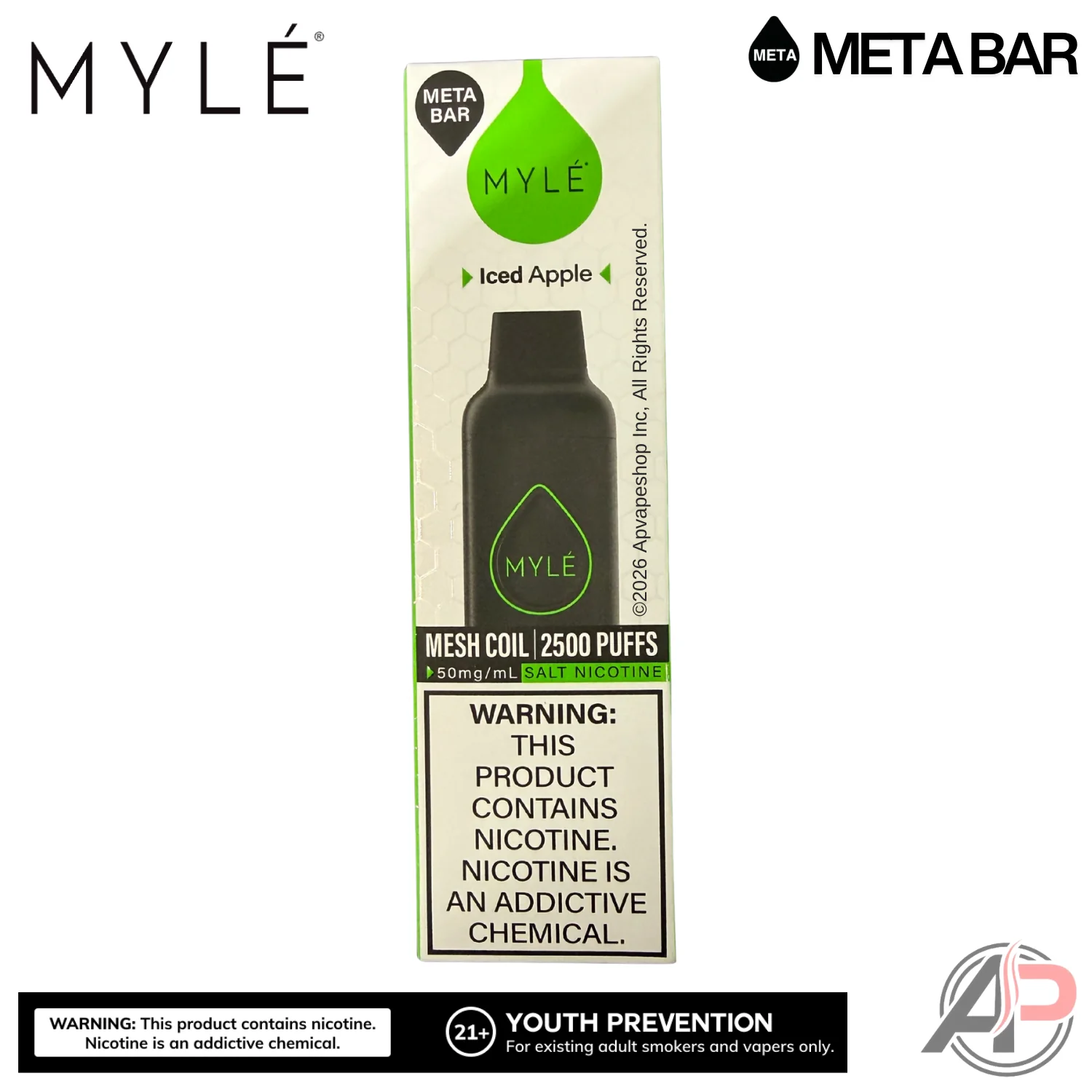 Myle Meta Bar Vape 2500 Puffs Vape Disposable Device - Image 15