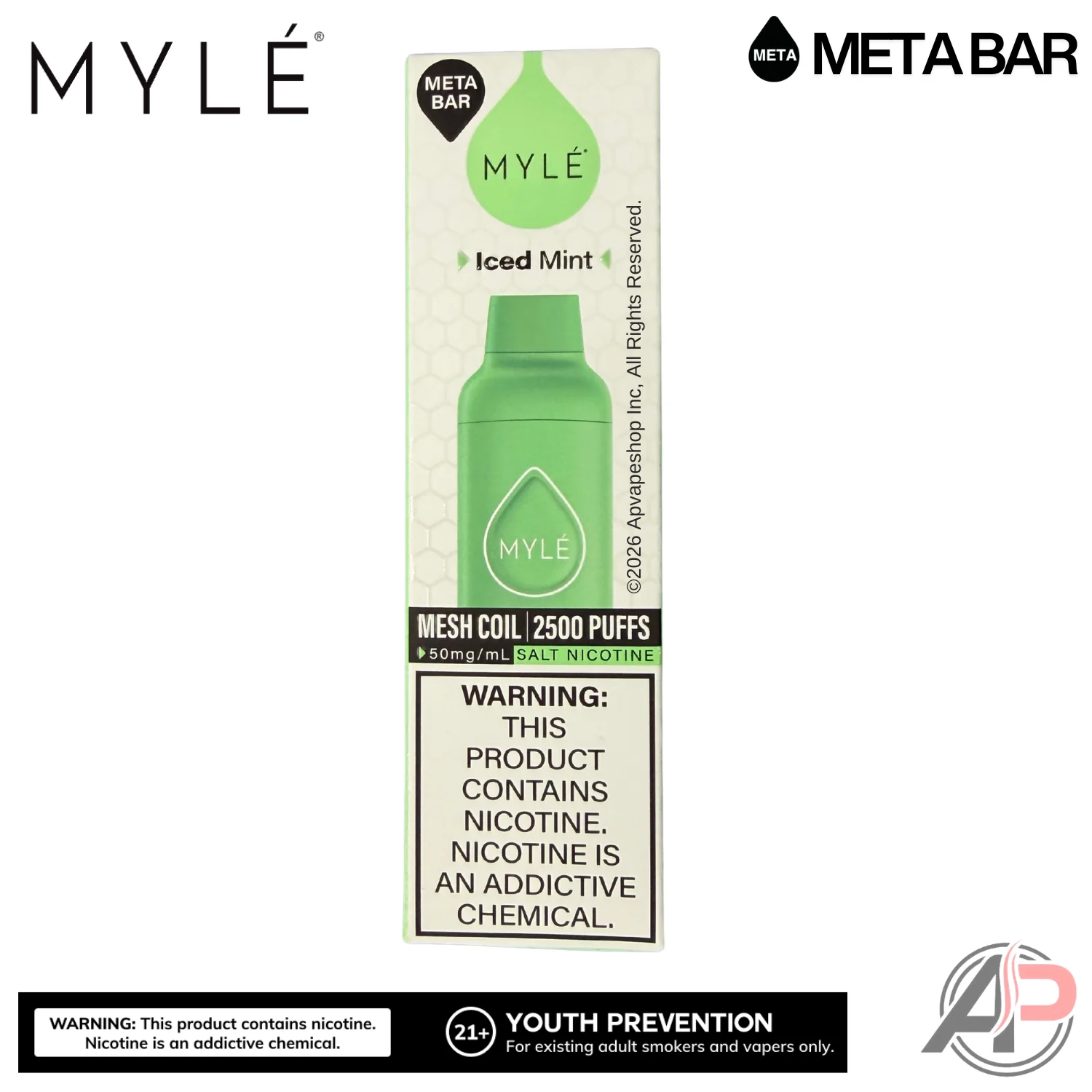 Myle Meta Bar Vape 2500 Puffs Vape Disposable Device - Image 16