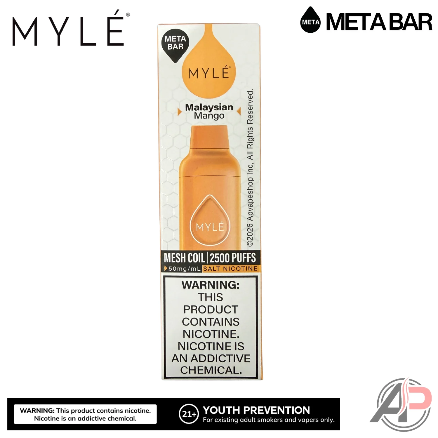 Myle Meta Bar Vape 2500 Puffs Vape Disposable Device - Image 17