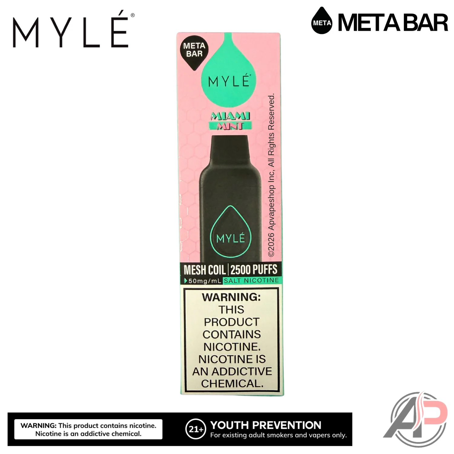 Myle Meta Bar Vape 2500 Puffs Vape Disposable Device - Image 22