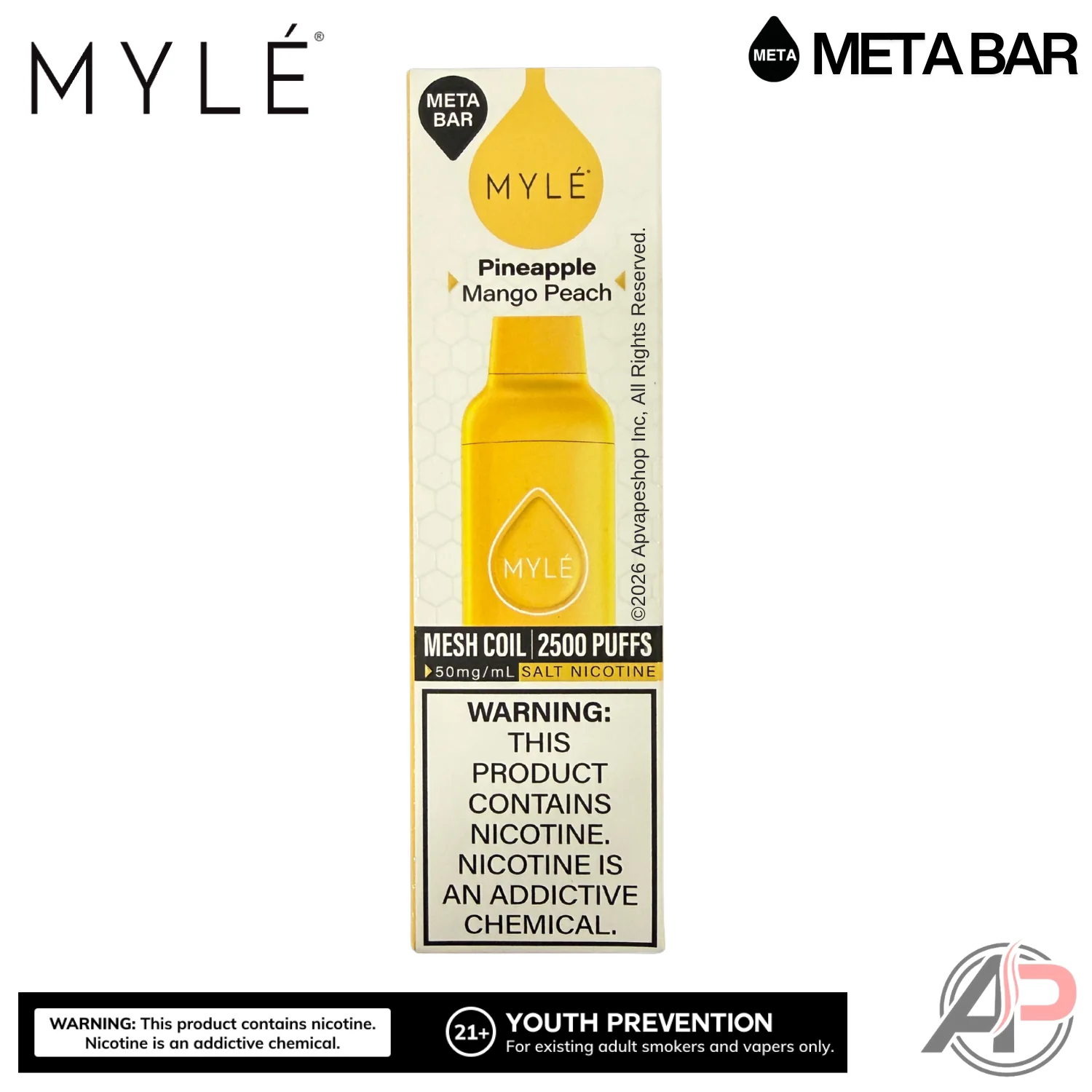 Myle Meta Bar Vape 2500 Puffs Vape Disposable Device - Image 27