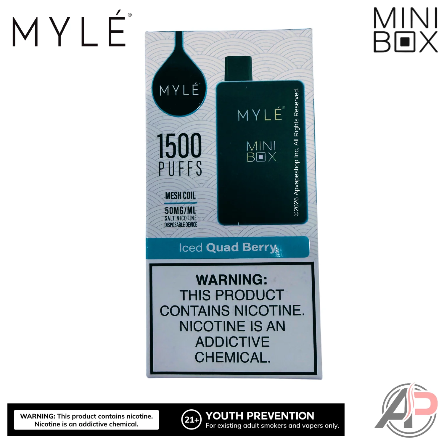 Myle Mini Box 1500 Puffs Disposable Vape Device - Image 11