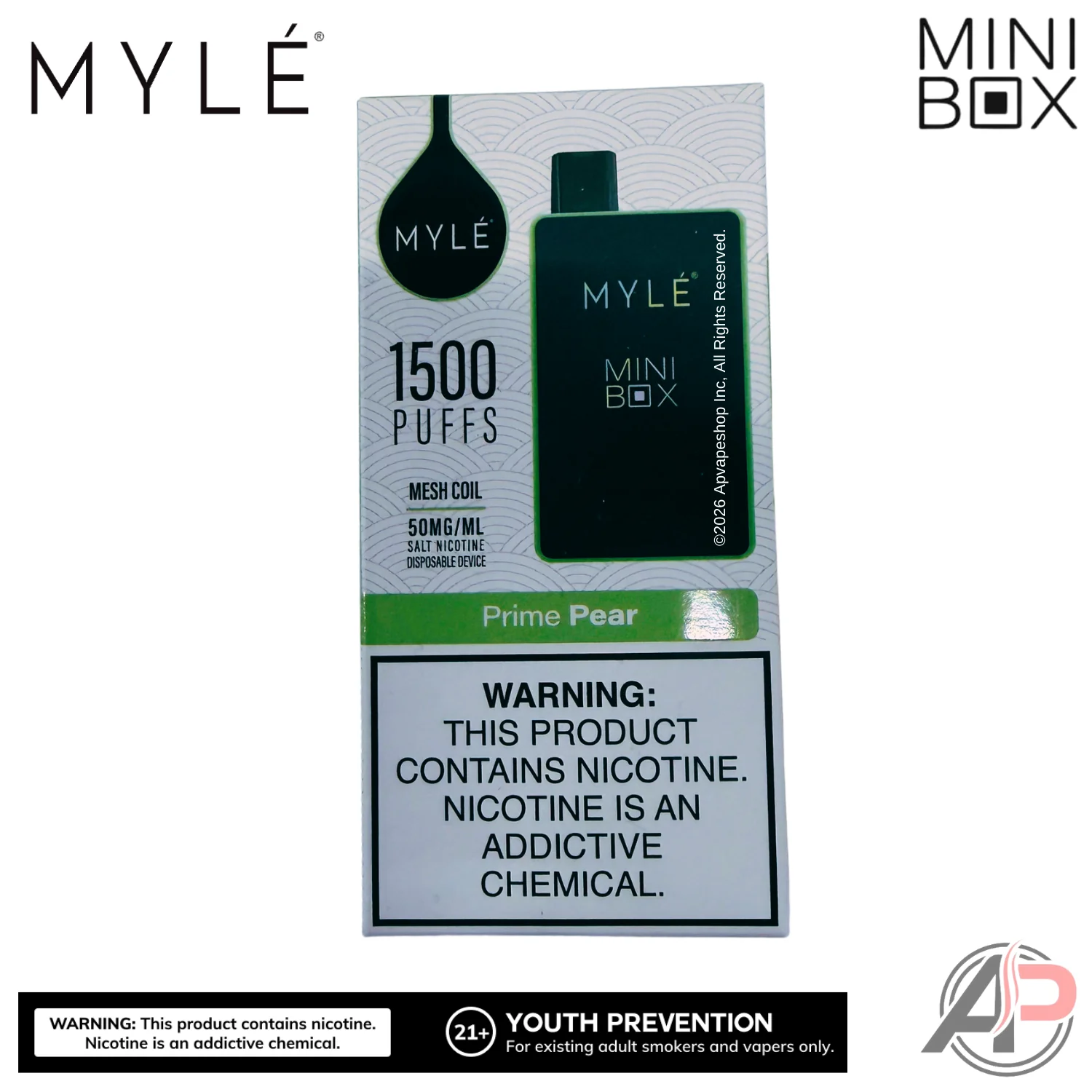 Myle Mini Box 1500 Puffs Disposable Vape Device - Image 12