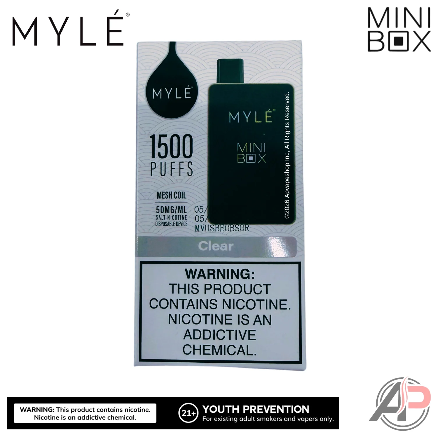 Myle Mini Box 1500 Puffs Disposable Vape Device - Image 13