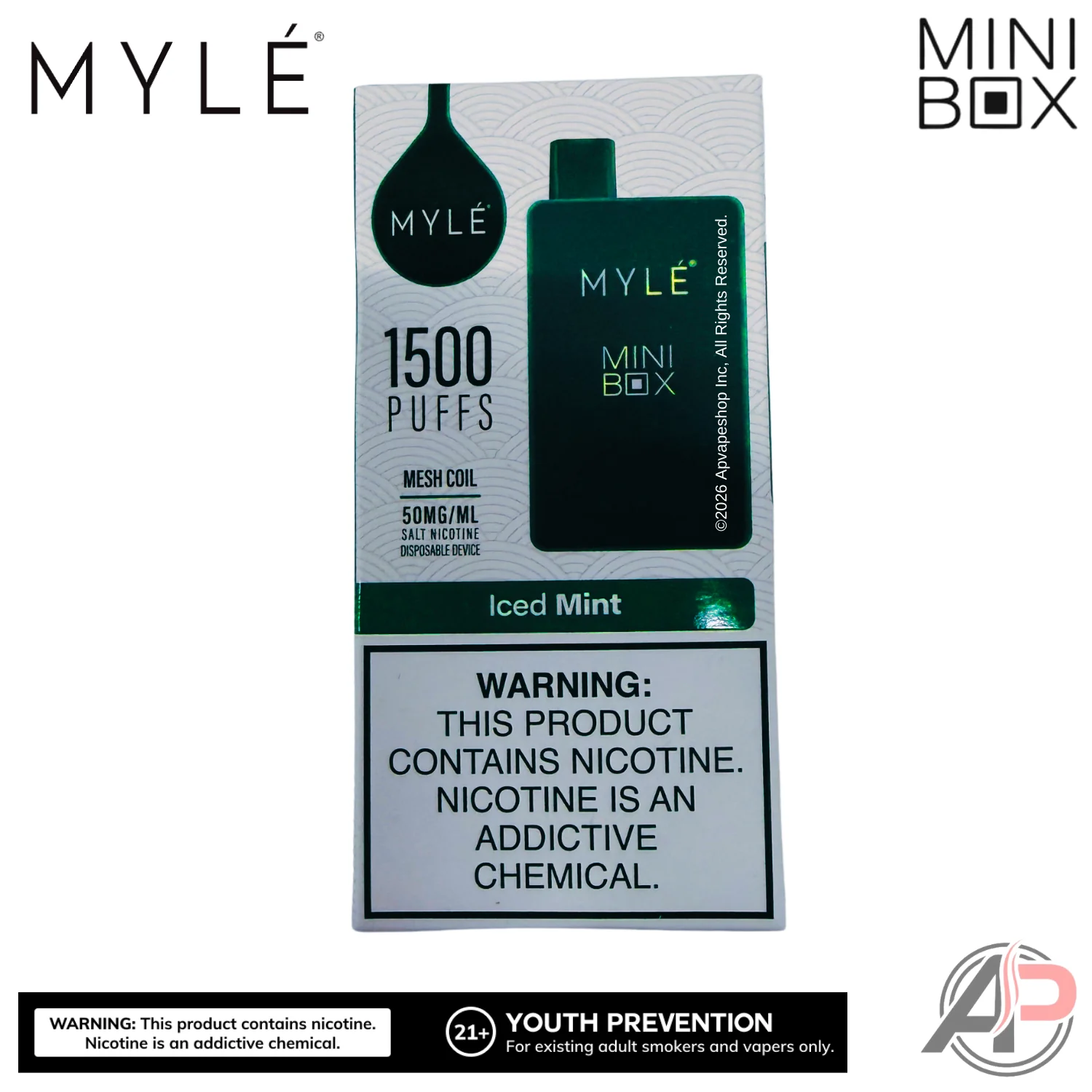 Myle Mini Box 1500 Puffs Disposable Vape Device - Image 14