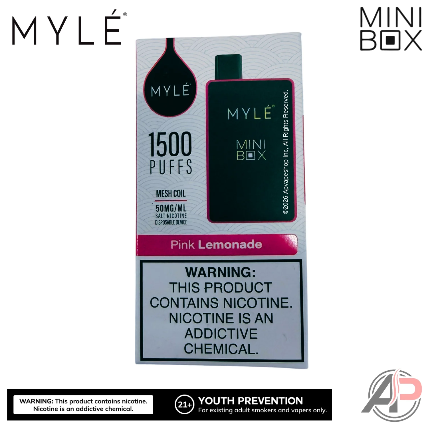 Myle Mini Box 1500 Puffs Disposable Vape Device - Image 15