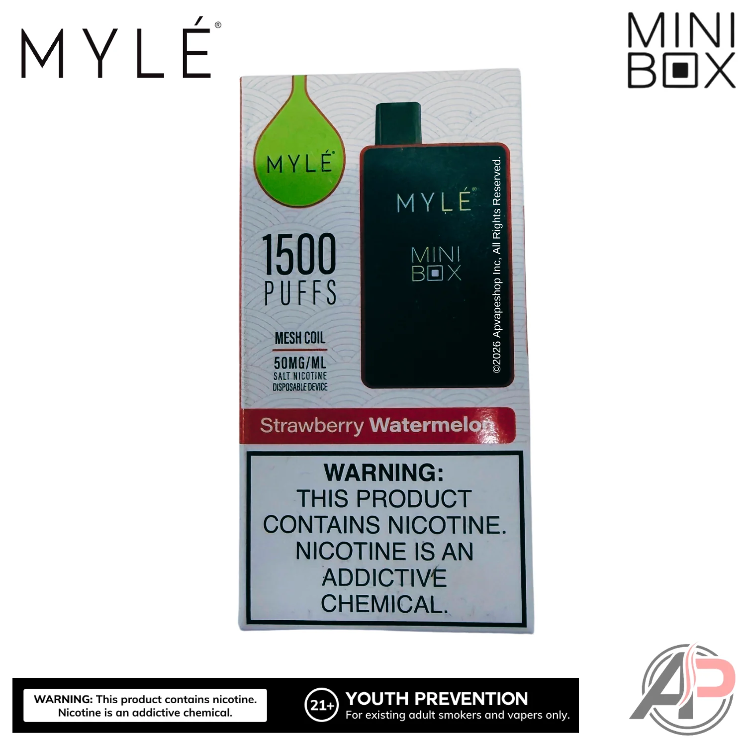 Myle Mini Box 1500 Puffs Disposable Vape Device - Image 17