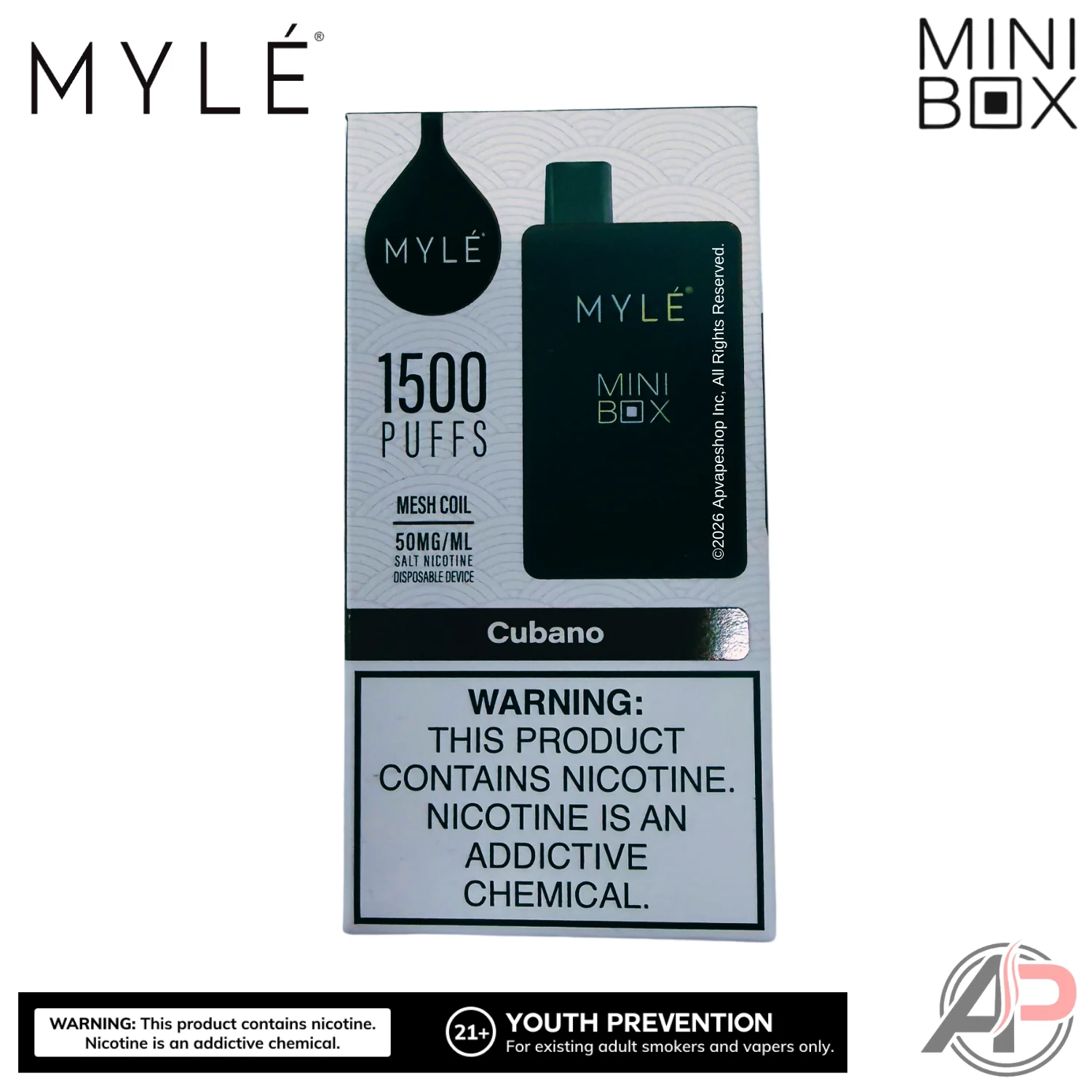 Myle Mini Box 1500 Puffs Disposable Vape Device - Image 18
