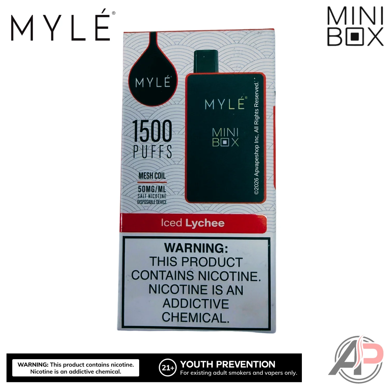 Myle Mini Box 1500 Puffs Disposable Vape Device - Image 21