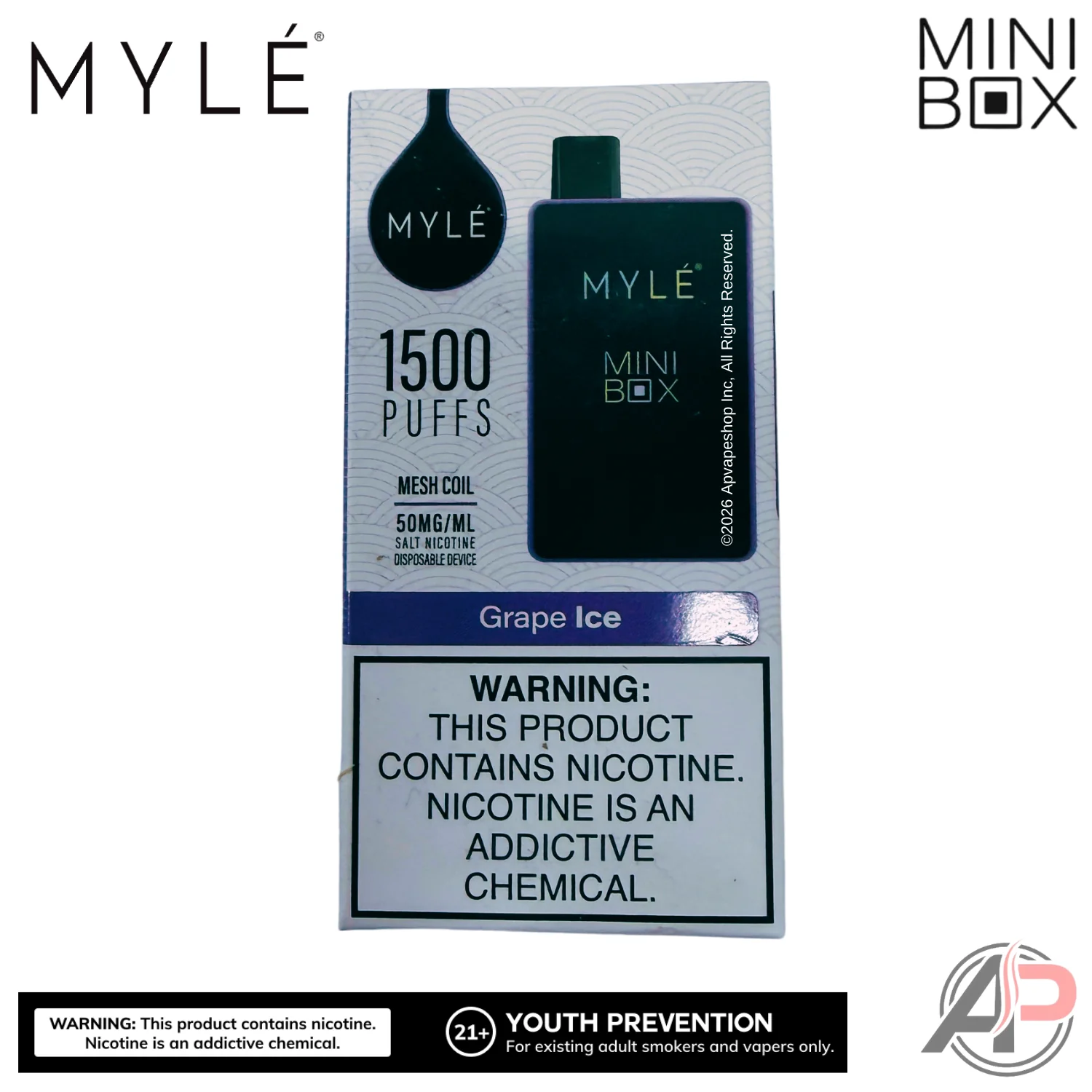 Myle Mini Box 1500 Puffs Disposable Vape Device - Image 22