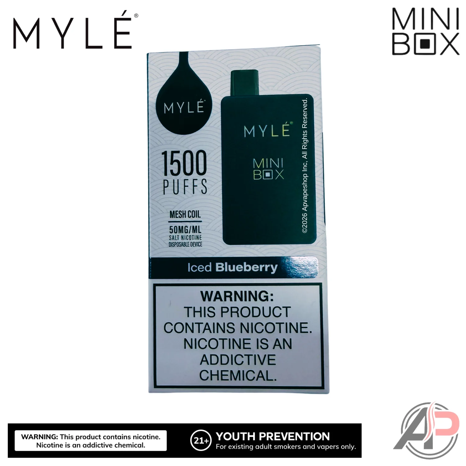 Myle Mini Box 1500 Puffs Disposable Vape Device - Image 23