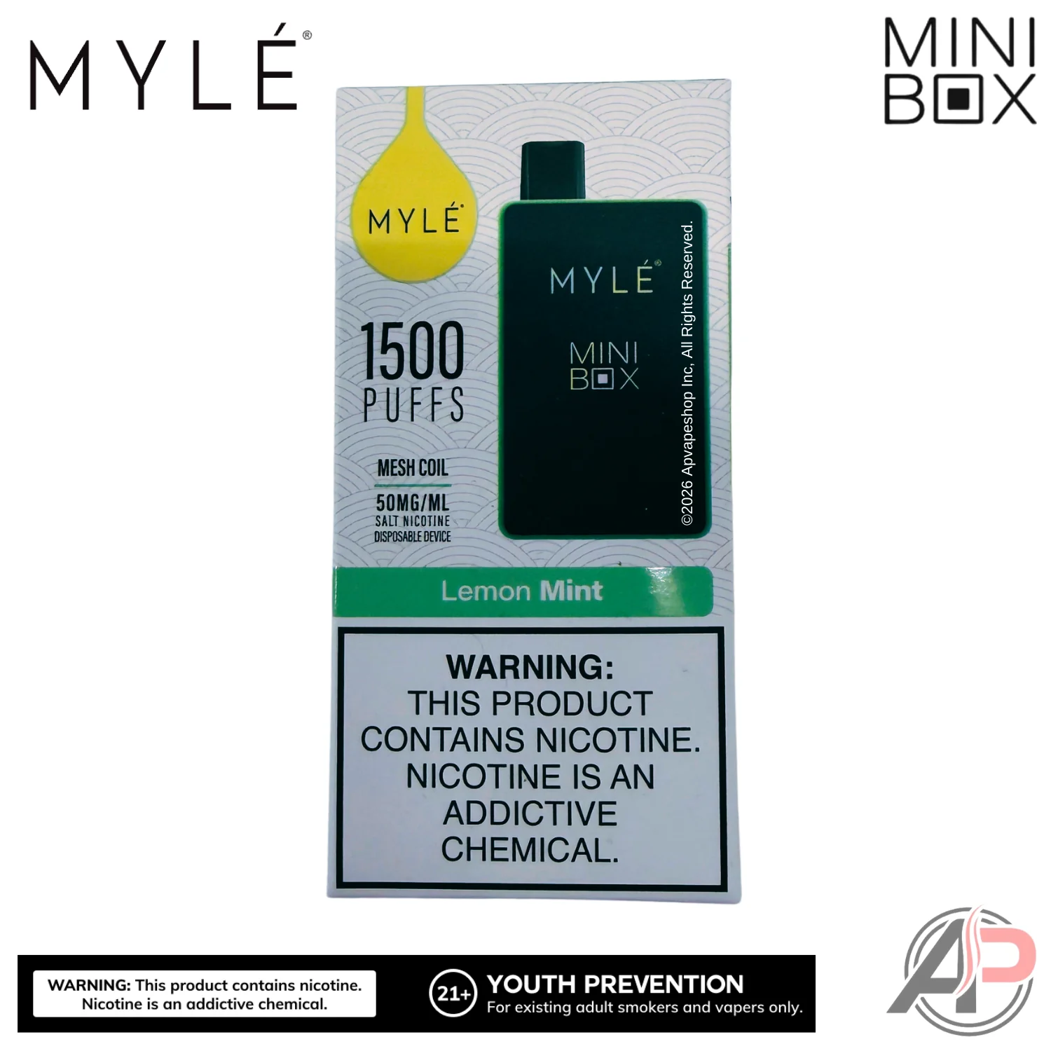 Myle Mini Box 1500 Puffs Disposable Vape Device - Image 4