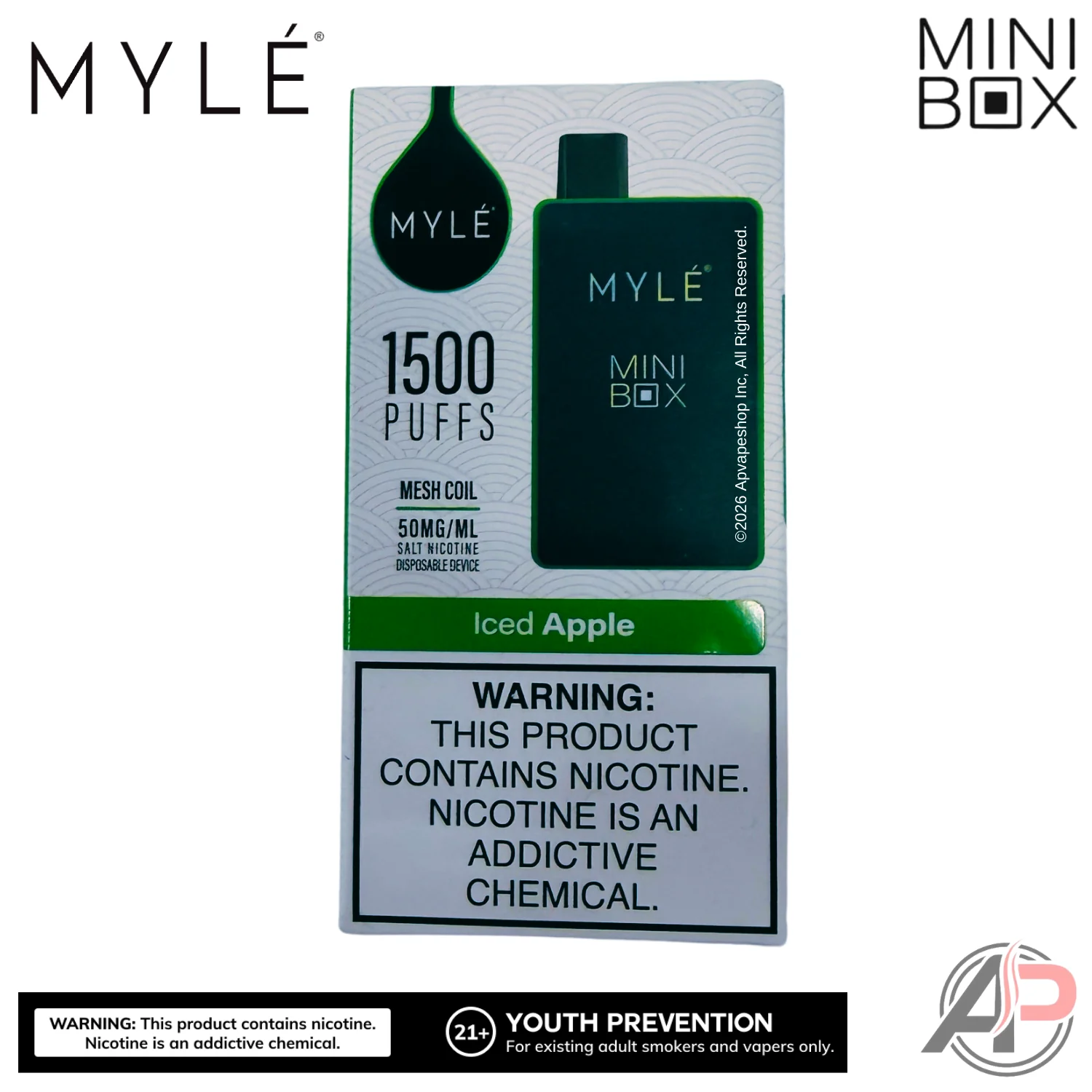 Myle Mini Box 1500 Puffs Disposable Vape Device - Image 8