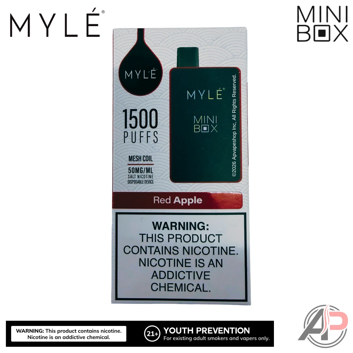 Myle Mini Box 1500 Puffs Disposable Vape Device - Image 9