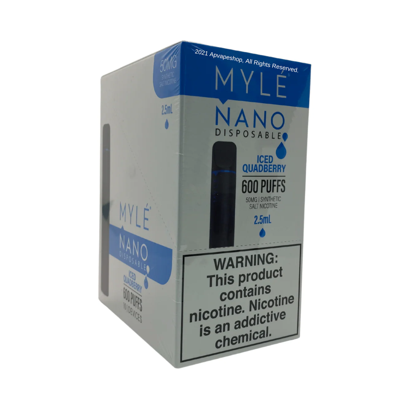 Myle Nano Disposable Vape Device Wholesale 10 Pack - Image 3