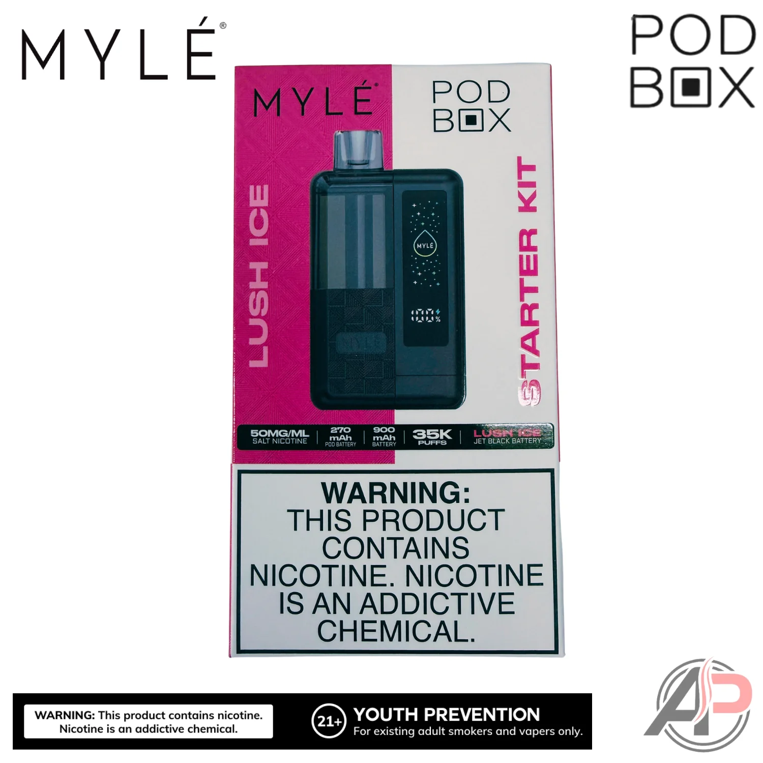 Myle Pod Box 35,000 Puffs Disposable Vape Device Kit - Image 11