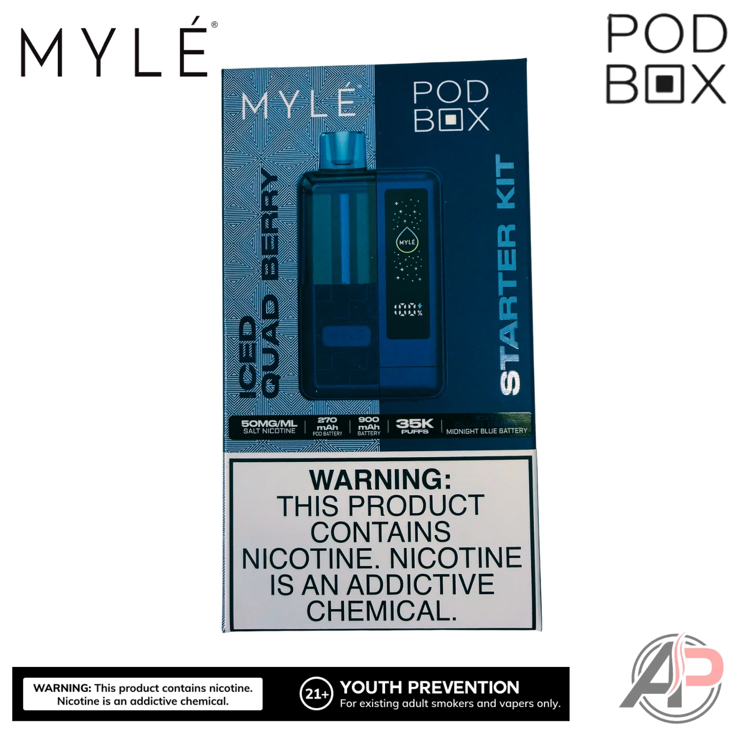 Myle Pod Box 35,000 Puffs Disposable Vape Device Kit - Image 12