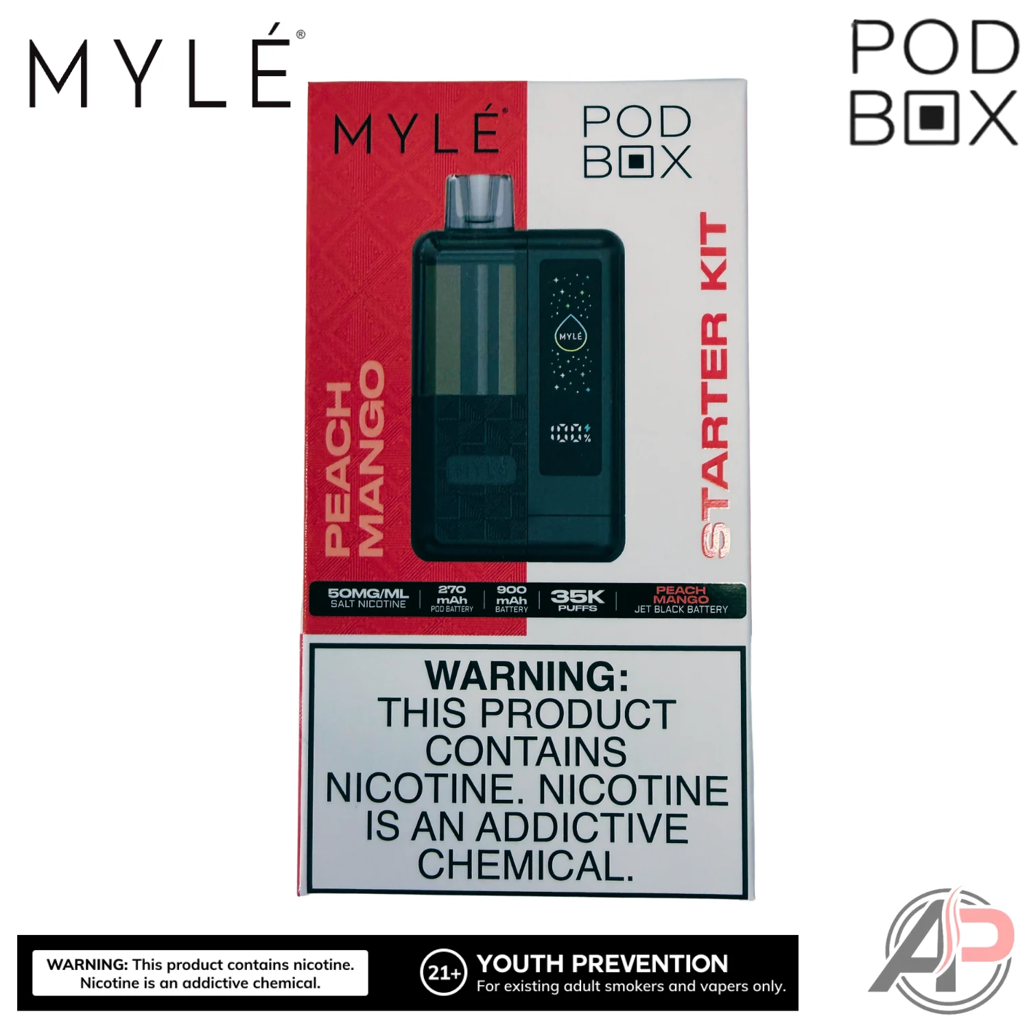 Myle Pod Box 35,000 Puffs Disposable Vape Device Kit - Image 16