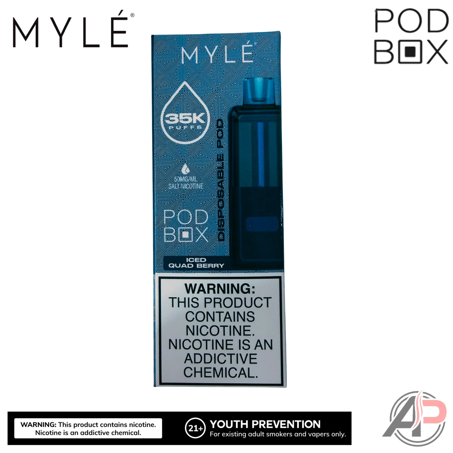 Myle Pod Box 35,000 Puffs Disposable Vape Device Kit - Image 19