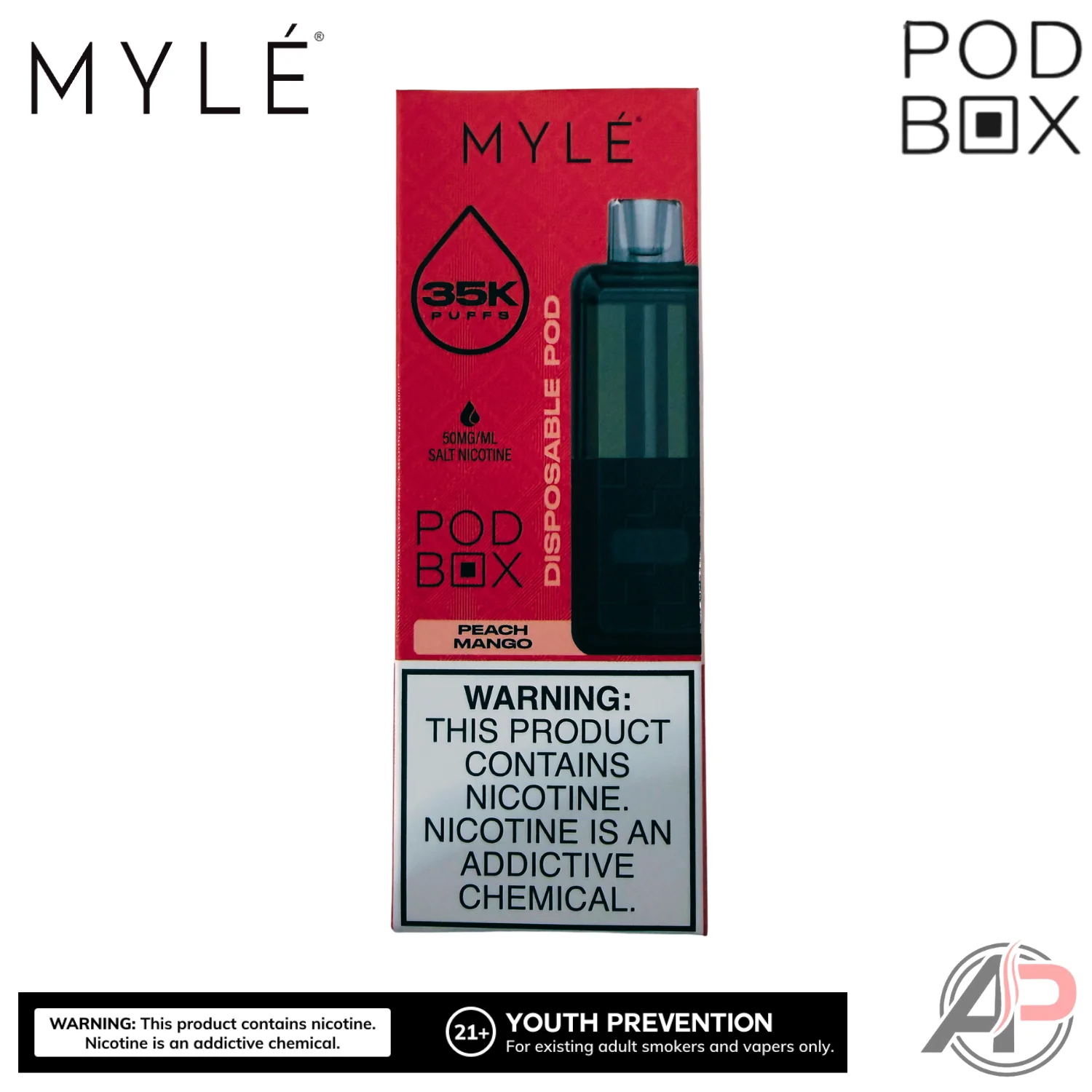 Myle Pod Box 35,000 Puffs Disposable Vape Device Kit - Image 22