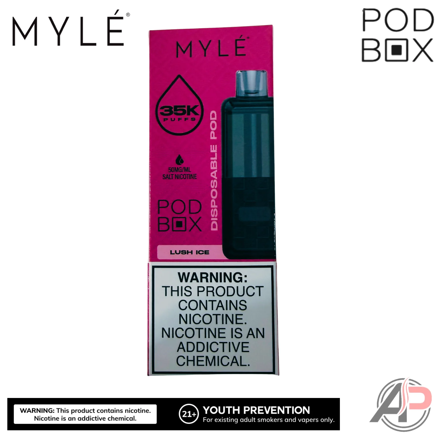Myle Pod Box 35,000 Puffs Disposable Vape Device Kit - Image 25