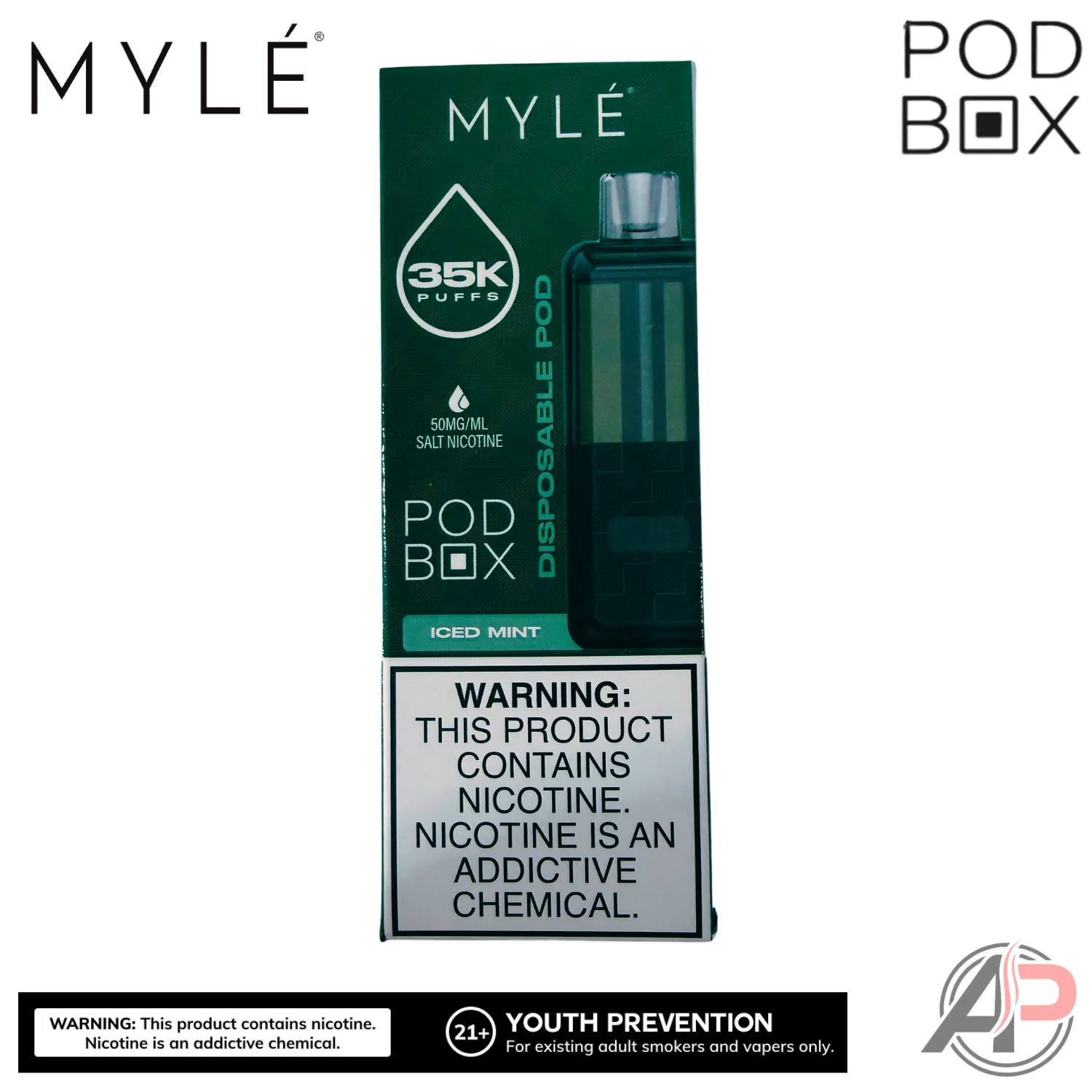 Myle Pod Box 35,000 Puffs Disposable Vape Device Kit - Image 26