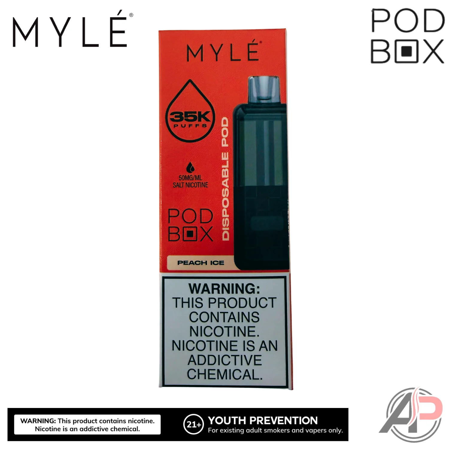 Myle Pod Box 35,000 Puffs Disposable Vape Device Kit - Image 28