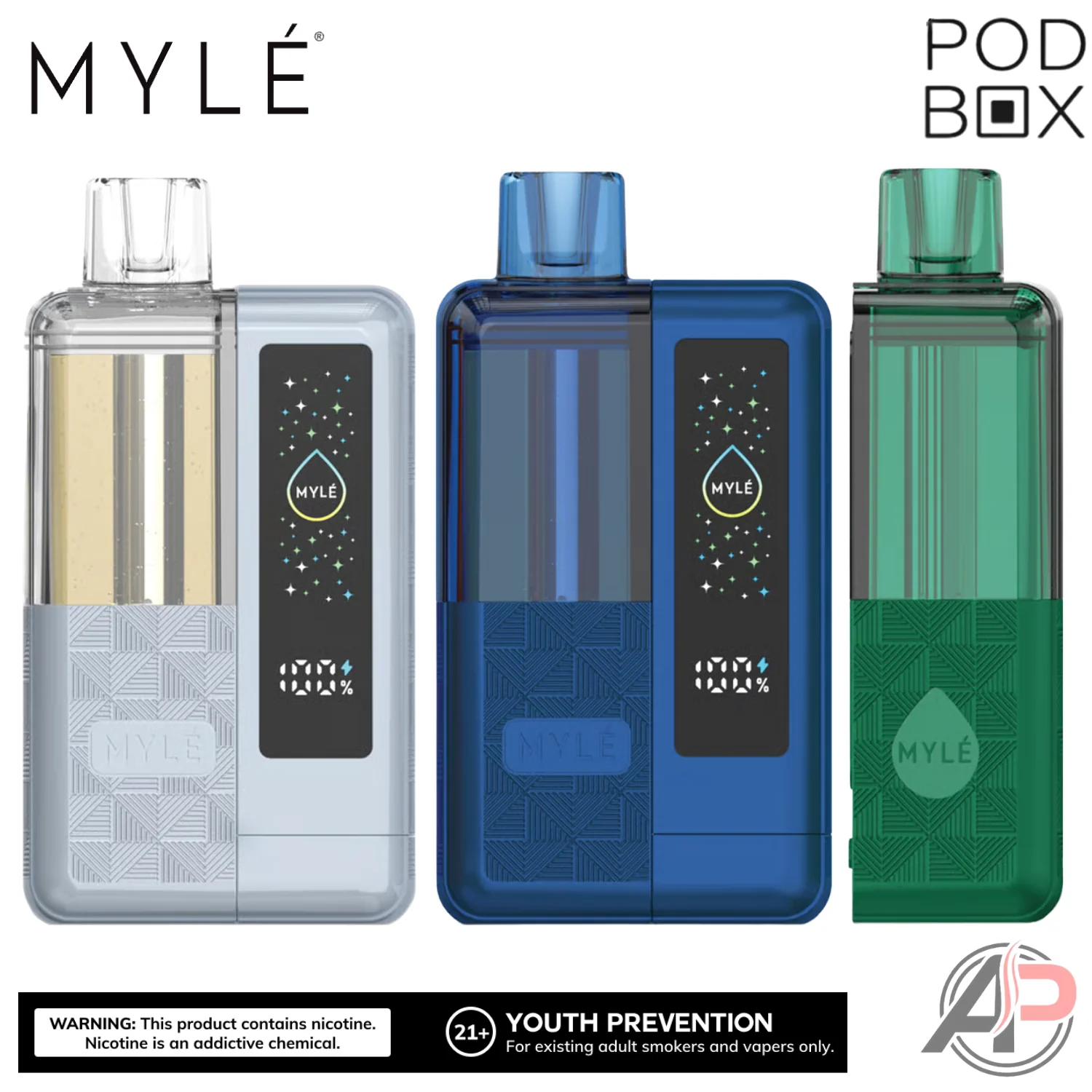 Myle Pod Box 35,000 Puffs Disposable Vape Device Kit - Image 5